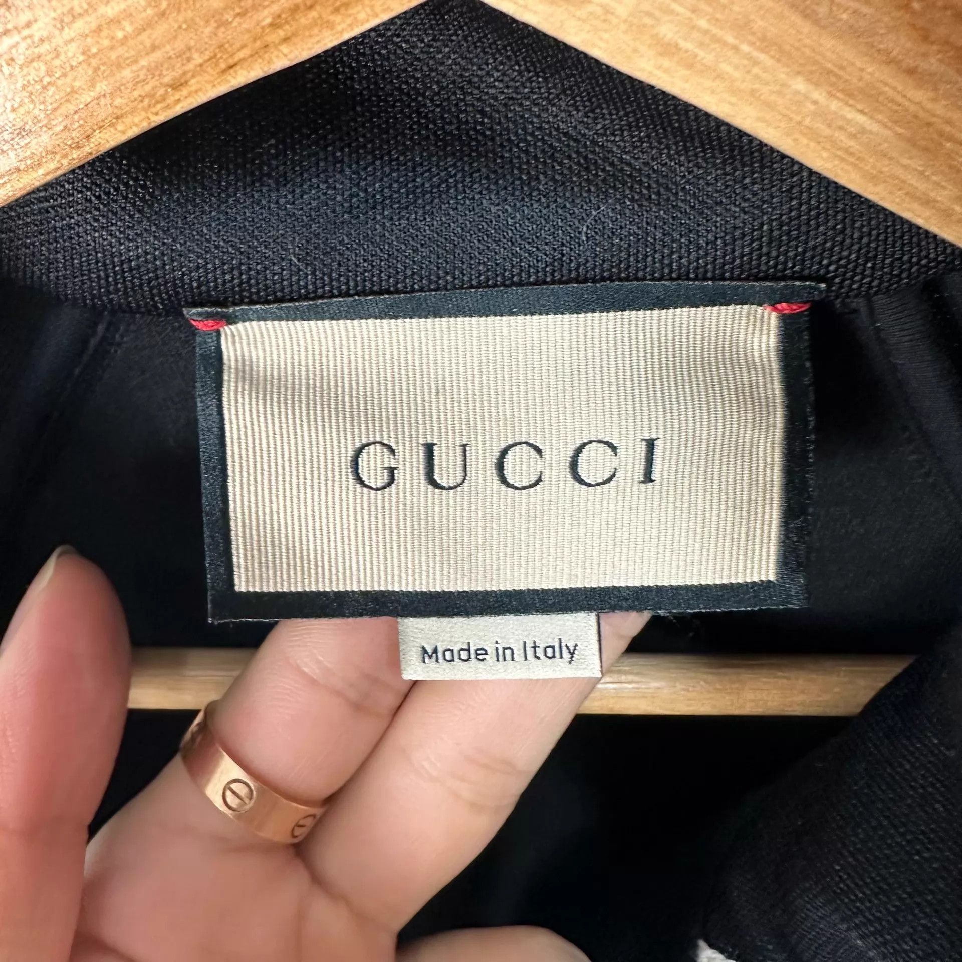Gucci Men's GUCCI Side Logo Stripe Casual Jacket Black S Size US S / EU 44-46 / 1 - 3 Thumbnail