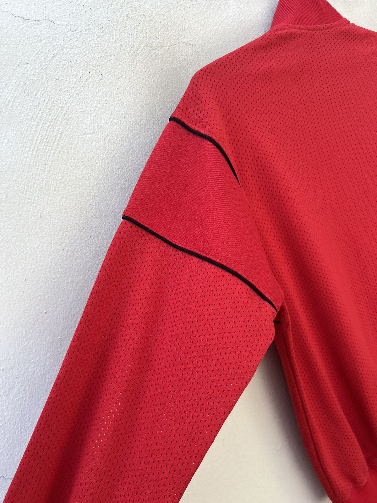 Vintage 80s Nike Hybrid Mesh Red Tracktop Sweater
