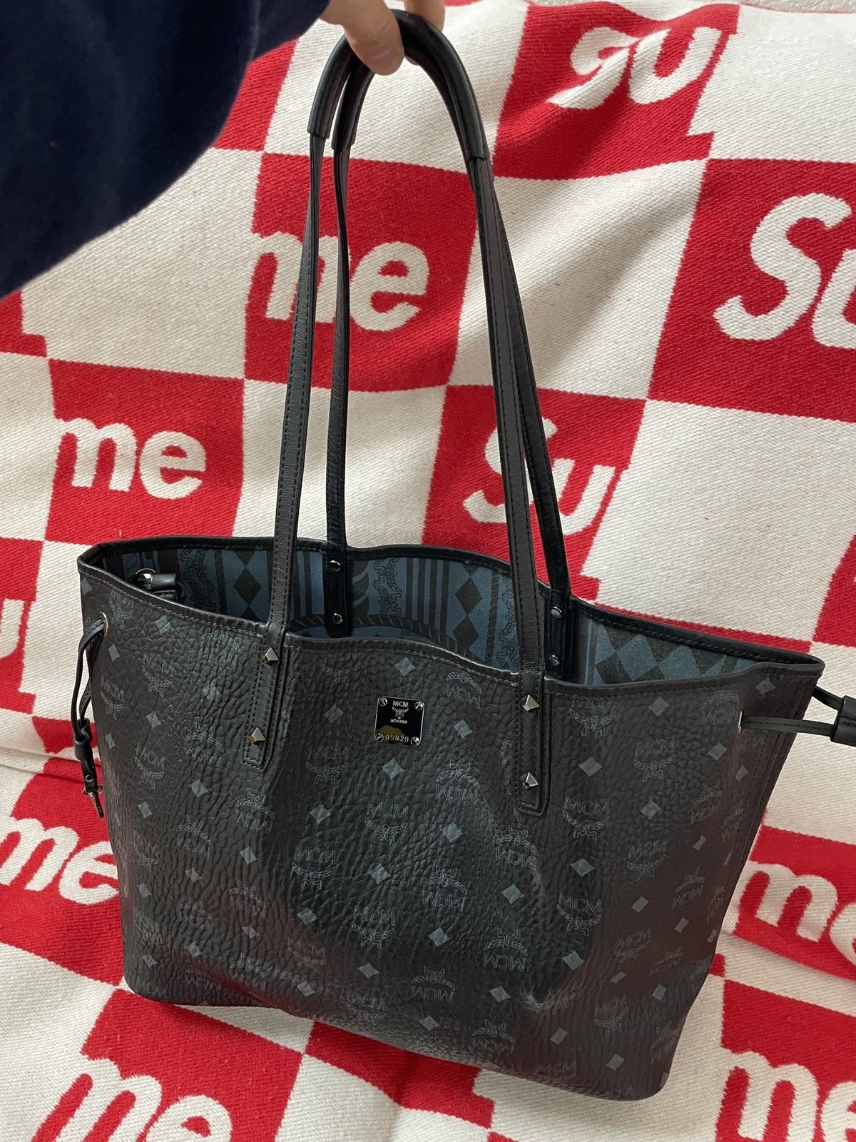 MCM MCM Medium Reversible Shopper Bag(Black) Size ONE SIZE - 3 Thumbnail