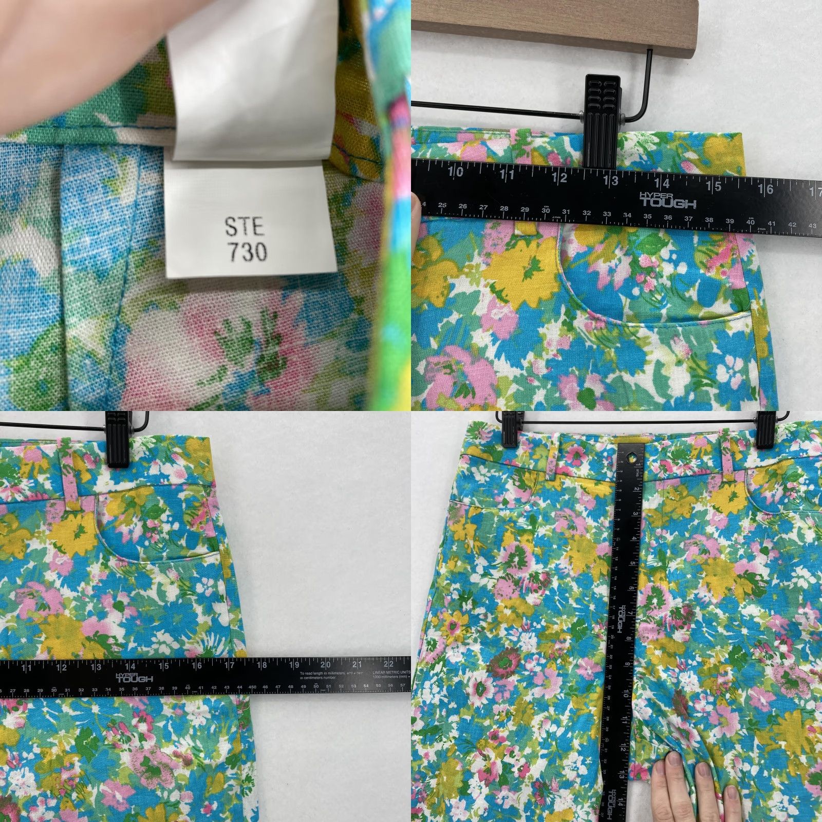 Zara Zara Pants Womens 8 Blue Floral Linen Blend Flare Cropped Boho Festival Hippie Pants Womens 8 Blue Floral Linen Blend Flare Cropped Boho Hippie Size 30" / US 8 / IT 44 - 8 Thumbnail