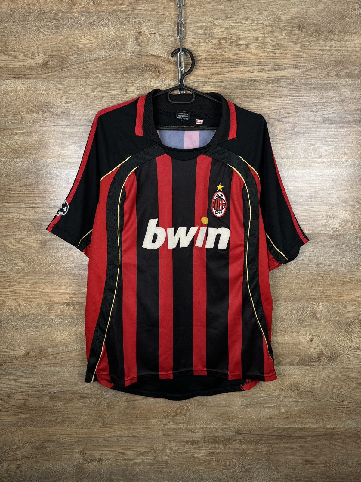 Vintage Mens Vintage AC Milan T-shirt soccer jersey tee blokecore Size US L / EU 52-54 / 3 - 1 Thumbnail