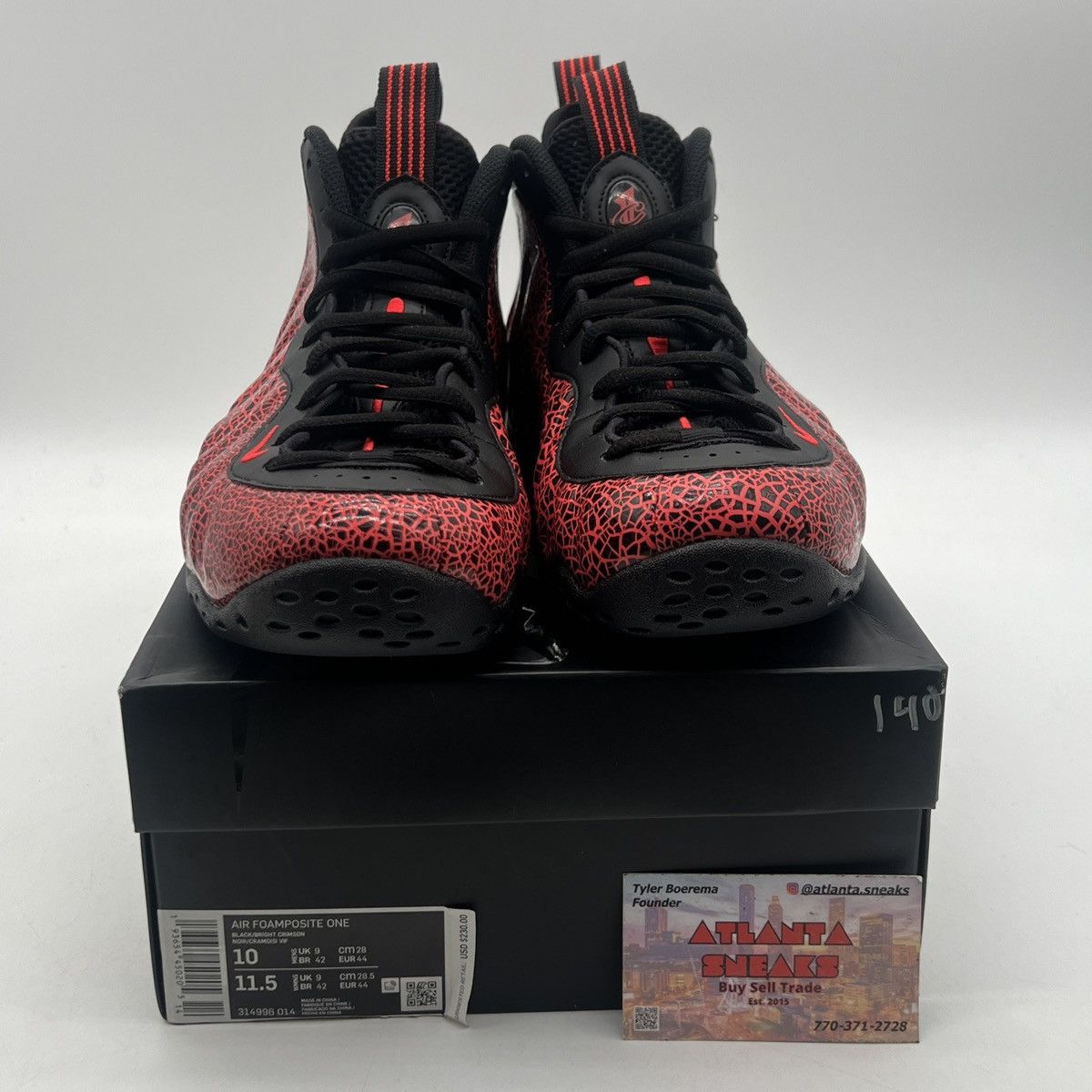 Nike Air Foamposite one cracked lava Size US 10 / EU 43 - 2 Thumbnail