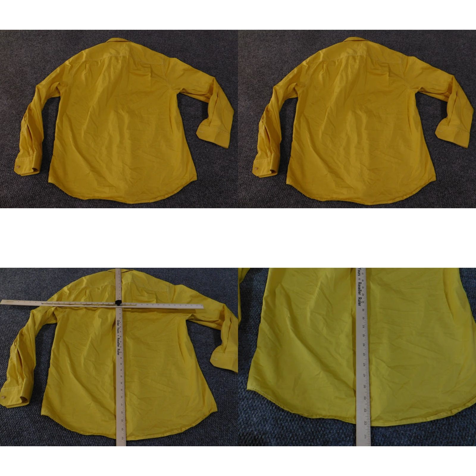 Sean John Sean John Shirt Mens 2XL Yellow Vintage Button-Up Casual Regular Plaited Plaid Long Sleeve Cotton Collar Button-Down Pockets Mens Size US XXL / EU 58 / 5 - 8 Thumbnail