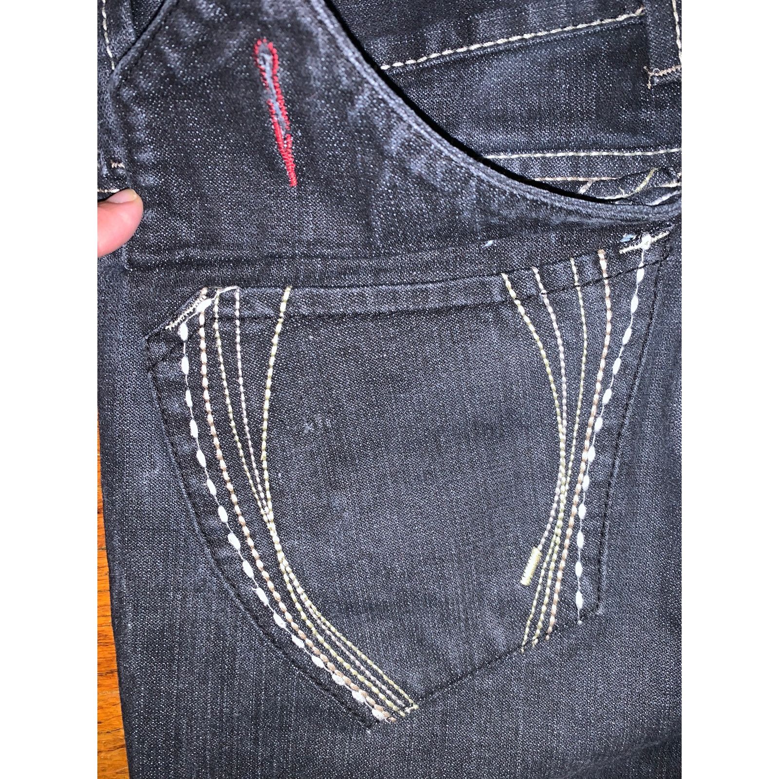 Monarchy Vintage Monarchy Distressed Jeans 34 Cropped Flare Size US 33 - 14 Thumbnail