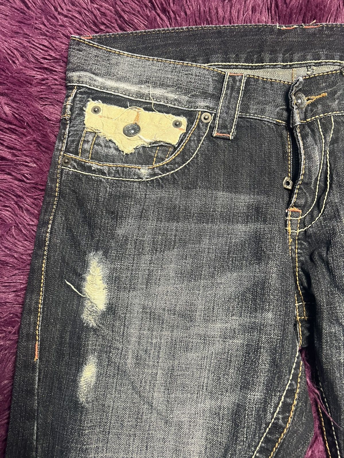 semanticdesign Archive Semantic Design Distressed Flared Denim (45) Size 34" / US 12 / IT 48 - 3 Thumbnail