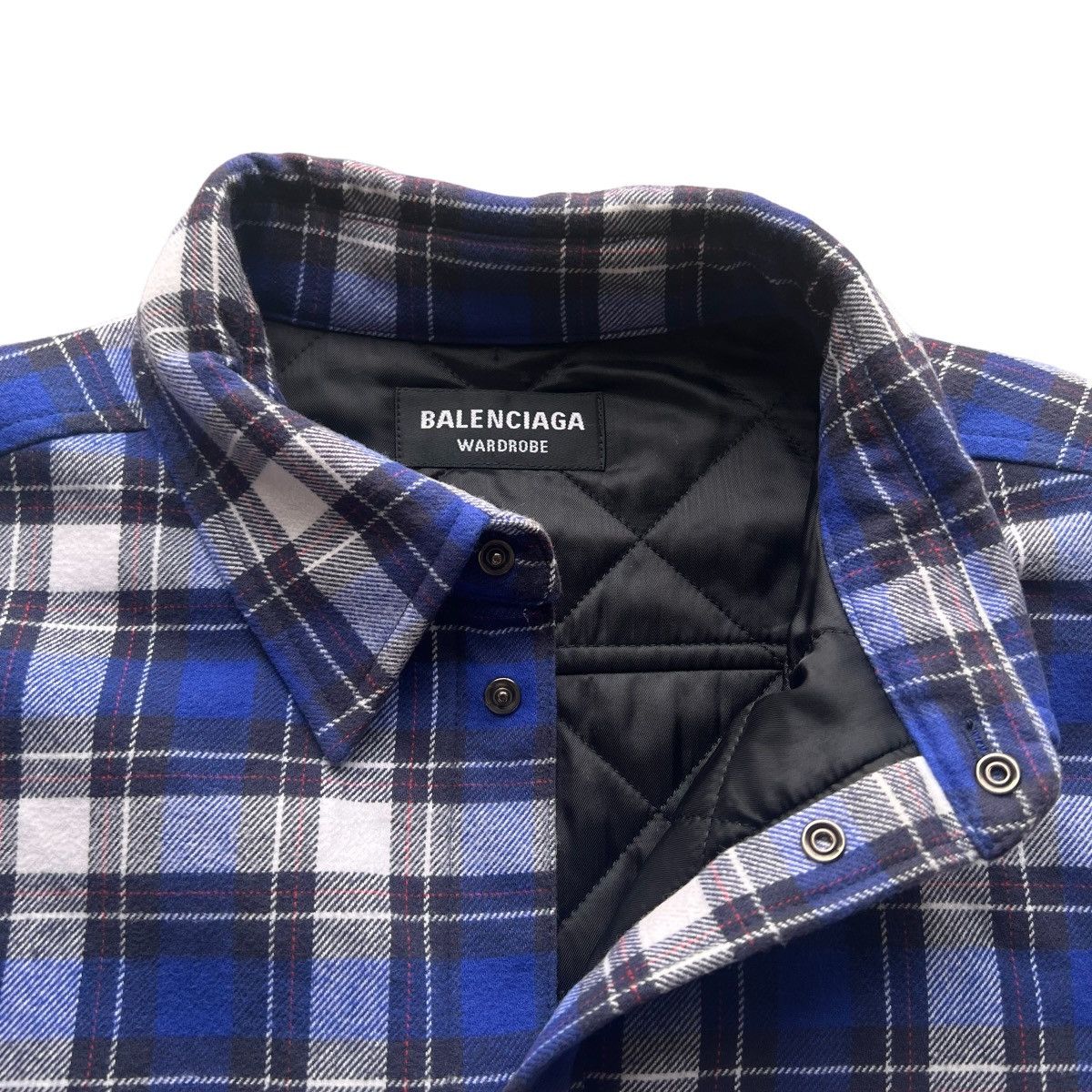 Balenciaga BALENCIAGA 22FW FLANNEL PADDED SHIRTS JACKET Size US M / EU 48-50 / 2 - 3 Thumbnail