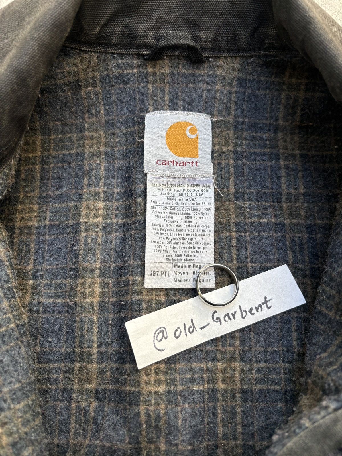 ❌ SOLD ❌VTG 04’s Petrol Gray Carhartt Detroit Jacket J97 PTL