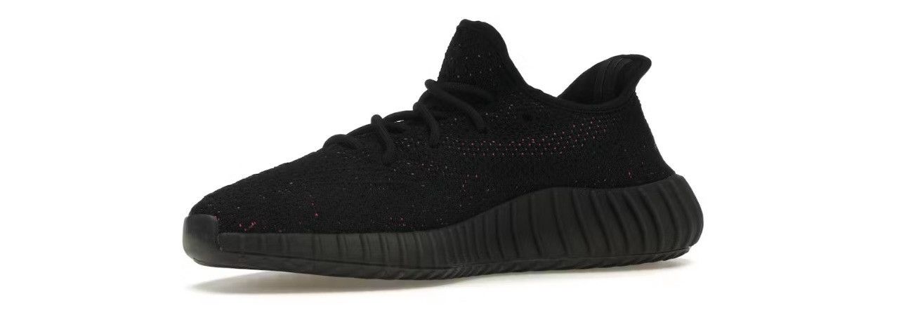 Adidas Adidas Yeezy Boost 350 V2 Black/Red Size US 7 / EU 40 - 7 Thumbnail
