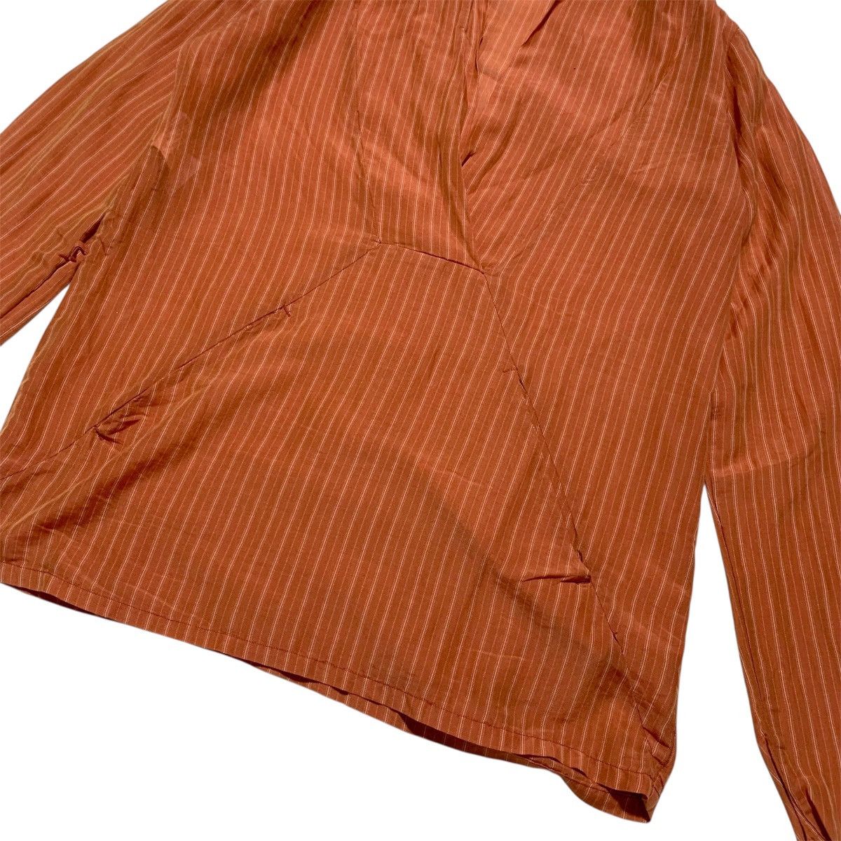 Maison Margiela Maison Martin Margeila V Neck Shirt Stripe Orange Size S / US 4 / IT 40 - 4 Thumbnail