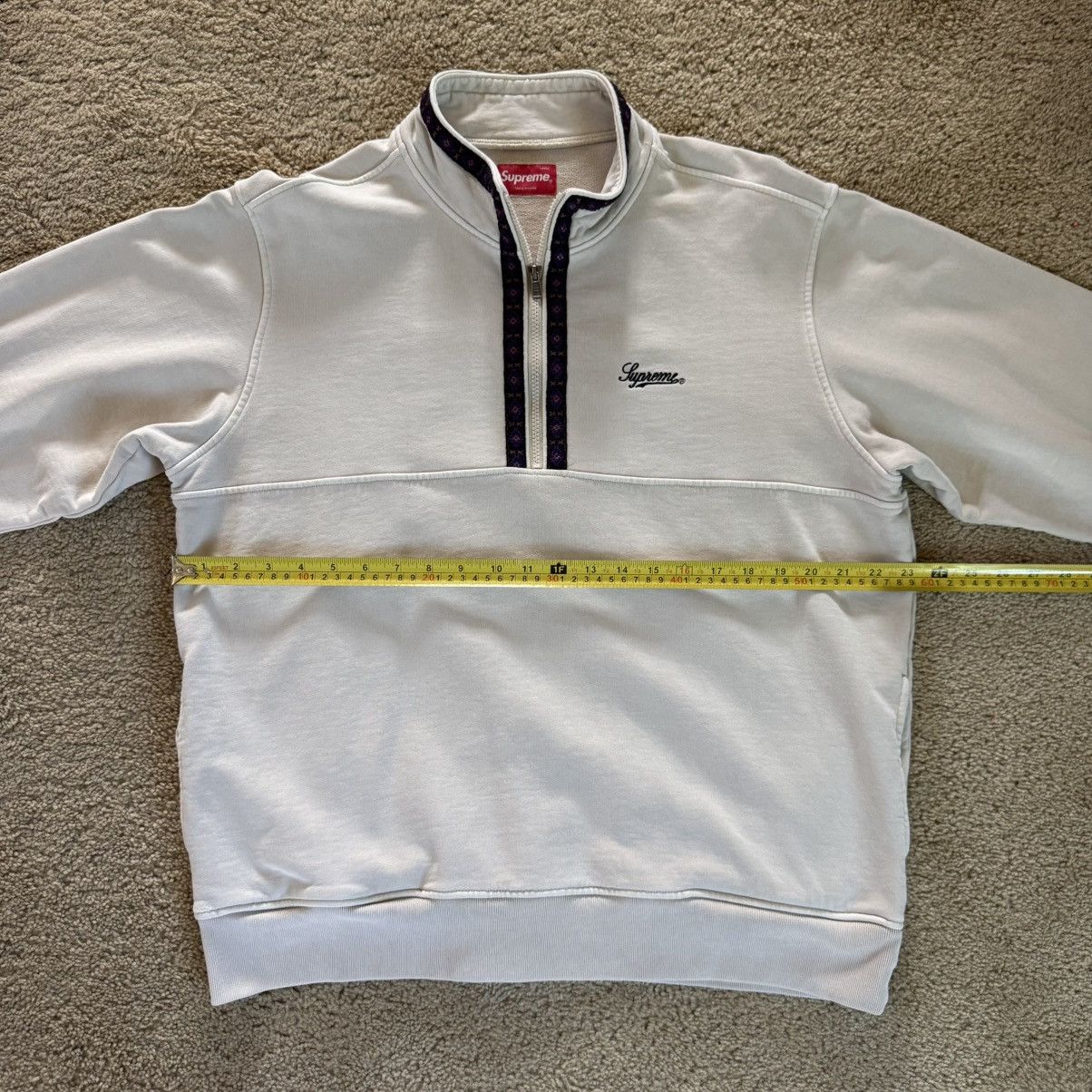 Supreme Supreme Overdyed Natural Half Zip Sweater 23x26 Size US L / EU 52-54 / 3 - 6 Thumbnail