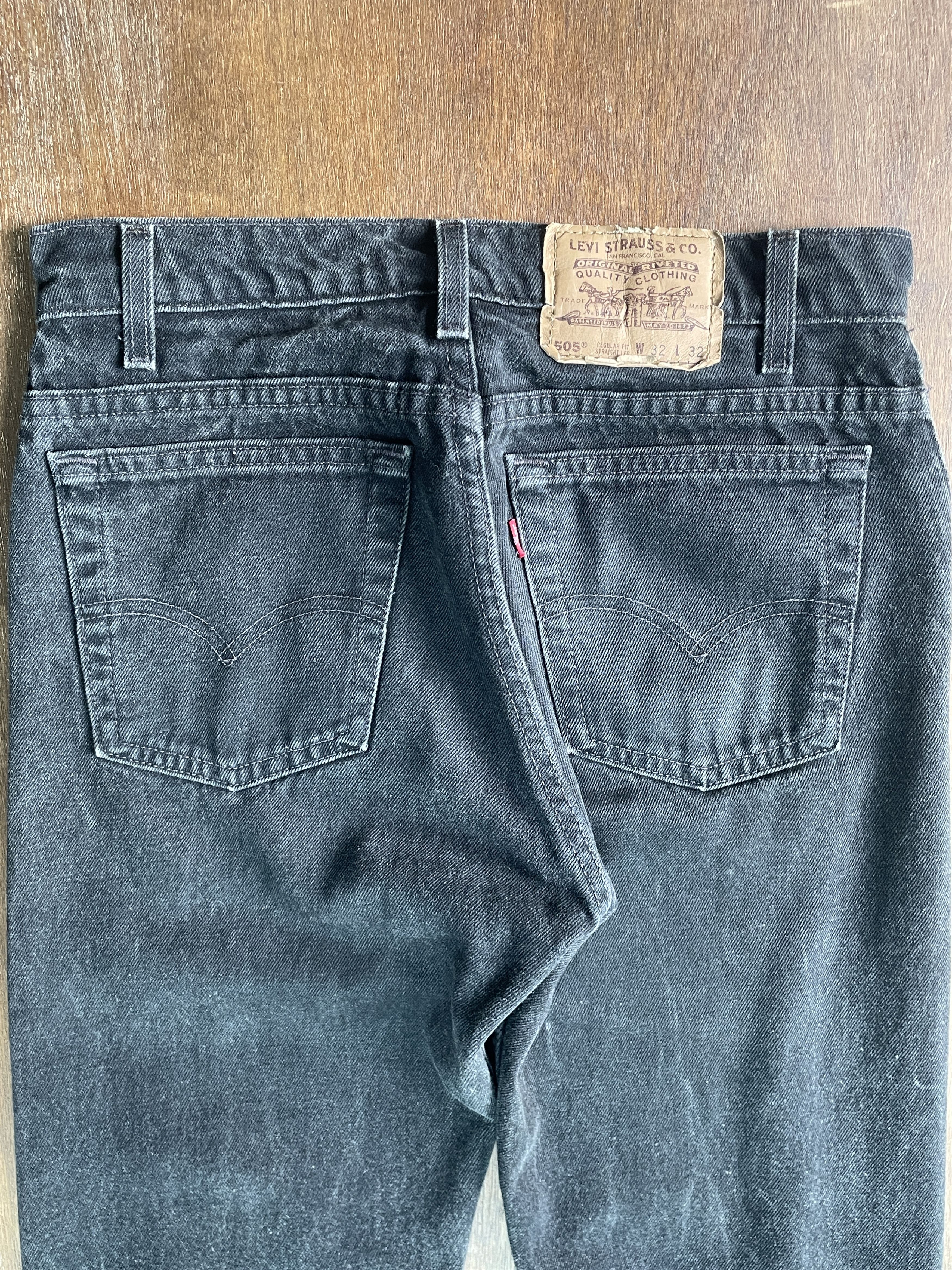 Levi's LEVI'S Super Black 505 Made in USA Size US 30 / EU 46 - 9 Thumbnail