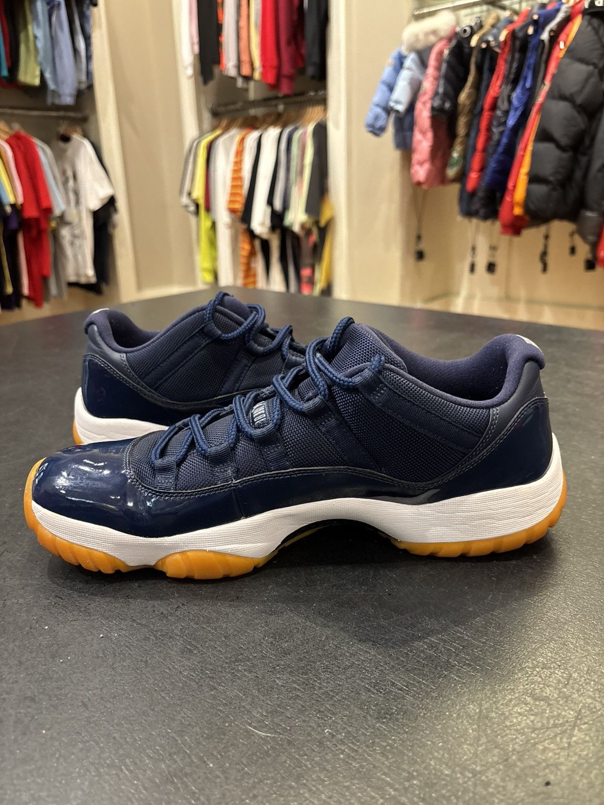 Jordan Brand Jordan 11 Retro Low ‘Midnight Navy’ Size US 12 / EU 45 - 3 Thumbnail