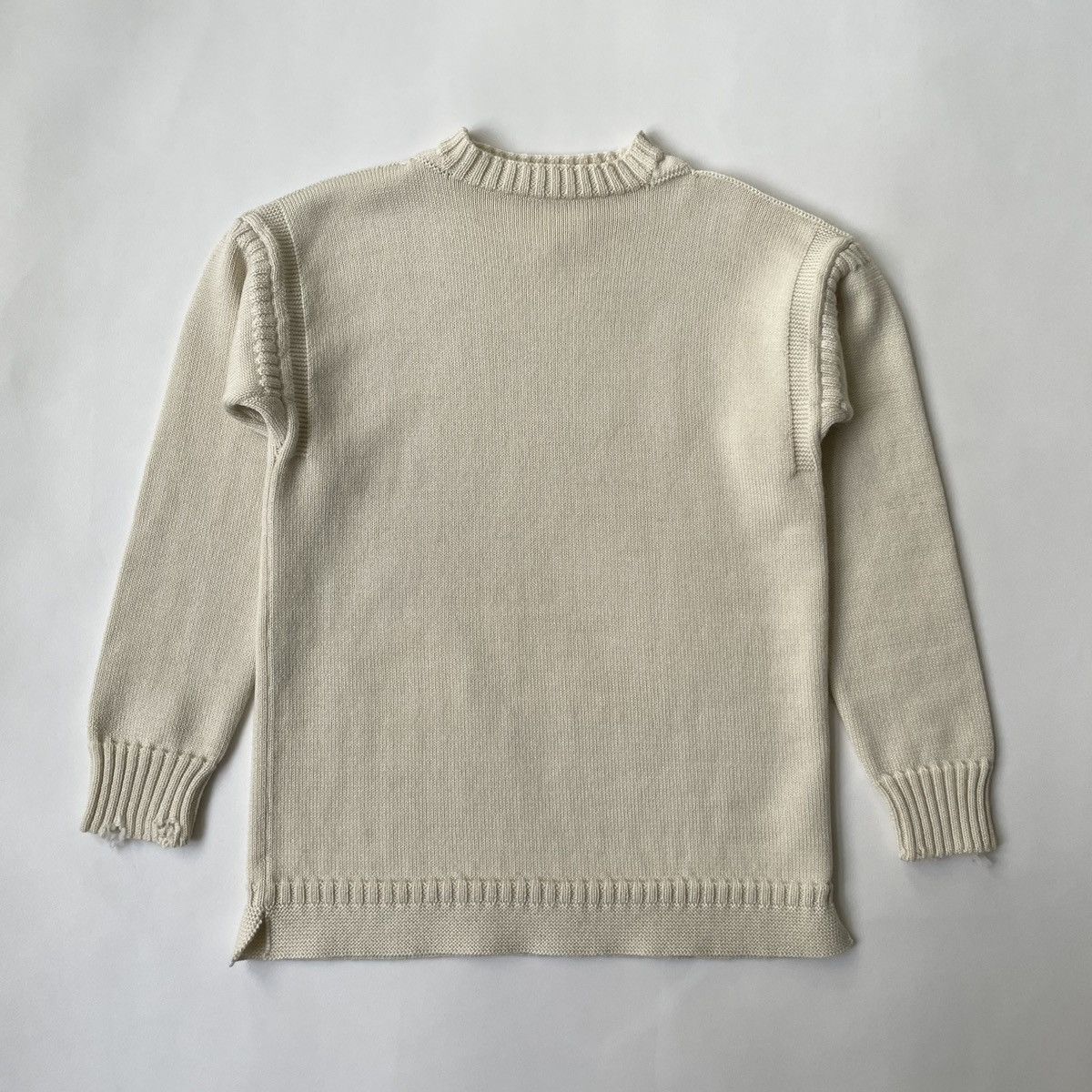 Maison Margiela S/S 22 ‘Destroyed’ Wool Fisherman Sweater Size M / US 6-8 / IT 42-44 - 1 Thumbnail