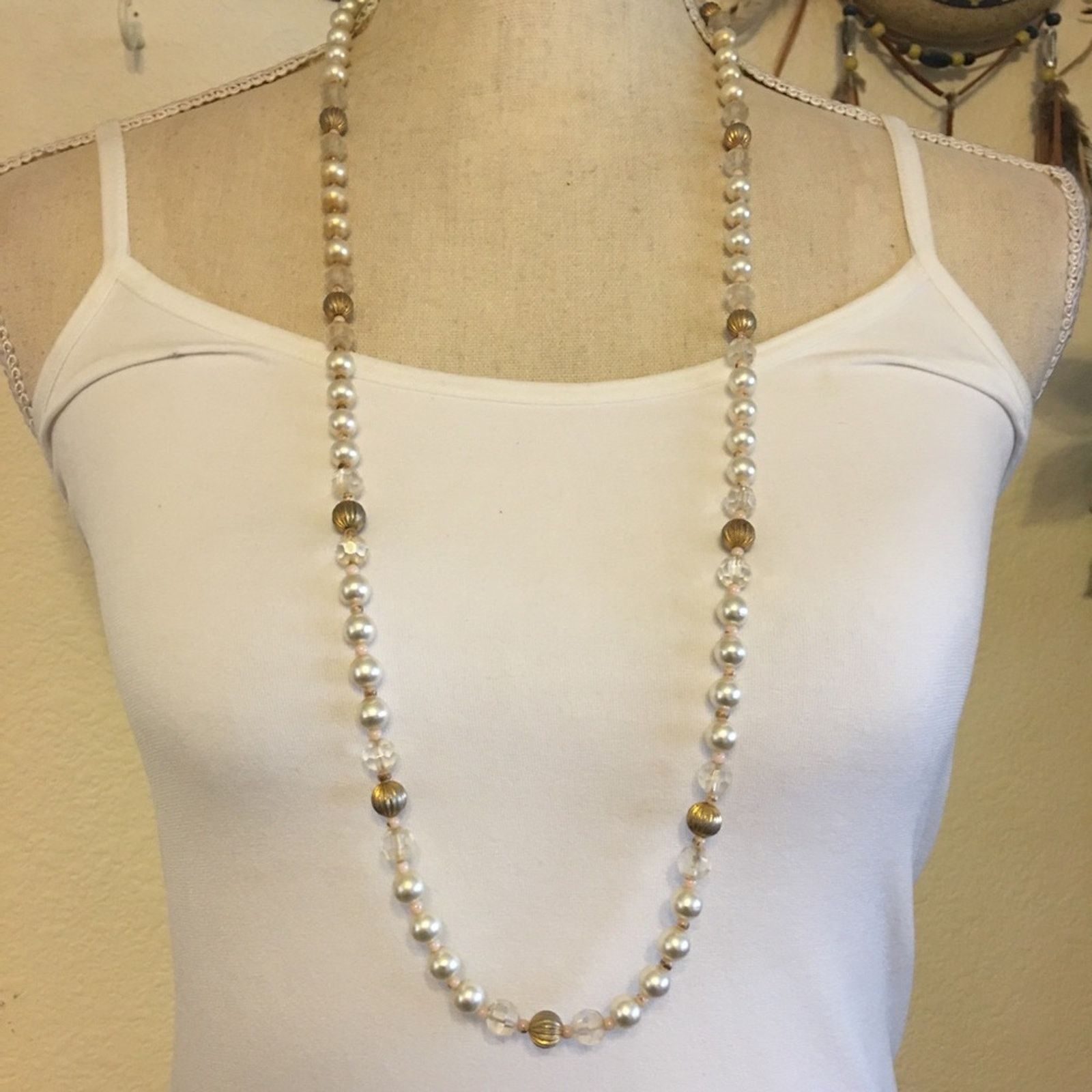 Vintage Vintage St Michael faux pearl beaded necklace Size ONE SIZE - 1 Thumbnail