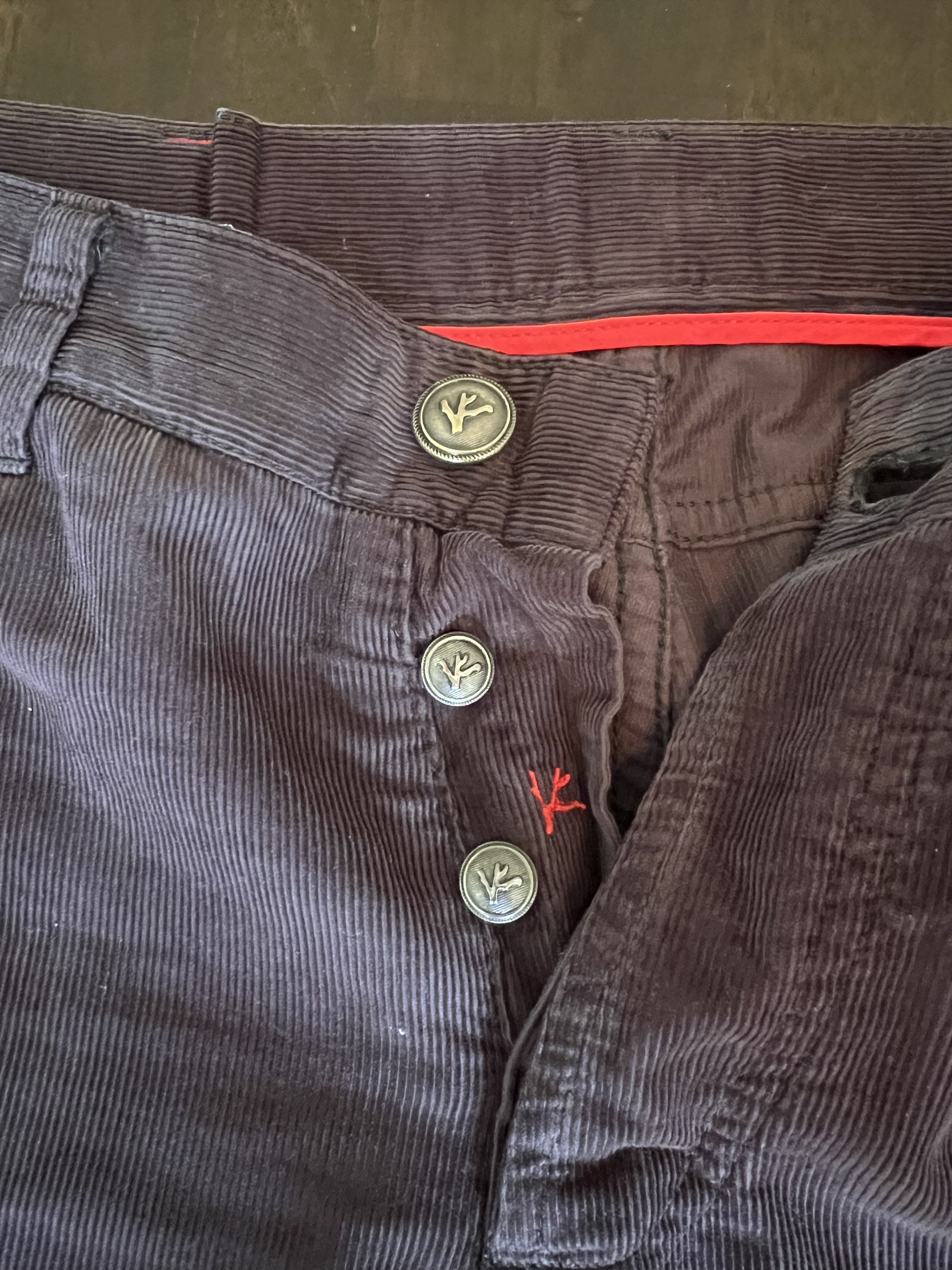 Isaia Isaia Charcoal Corduroy Jeans 32 W Size US 32 / EU 48 - 3 Thumbnail