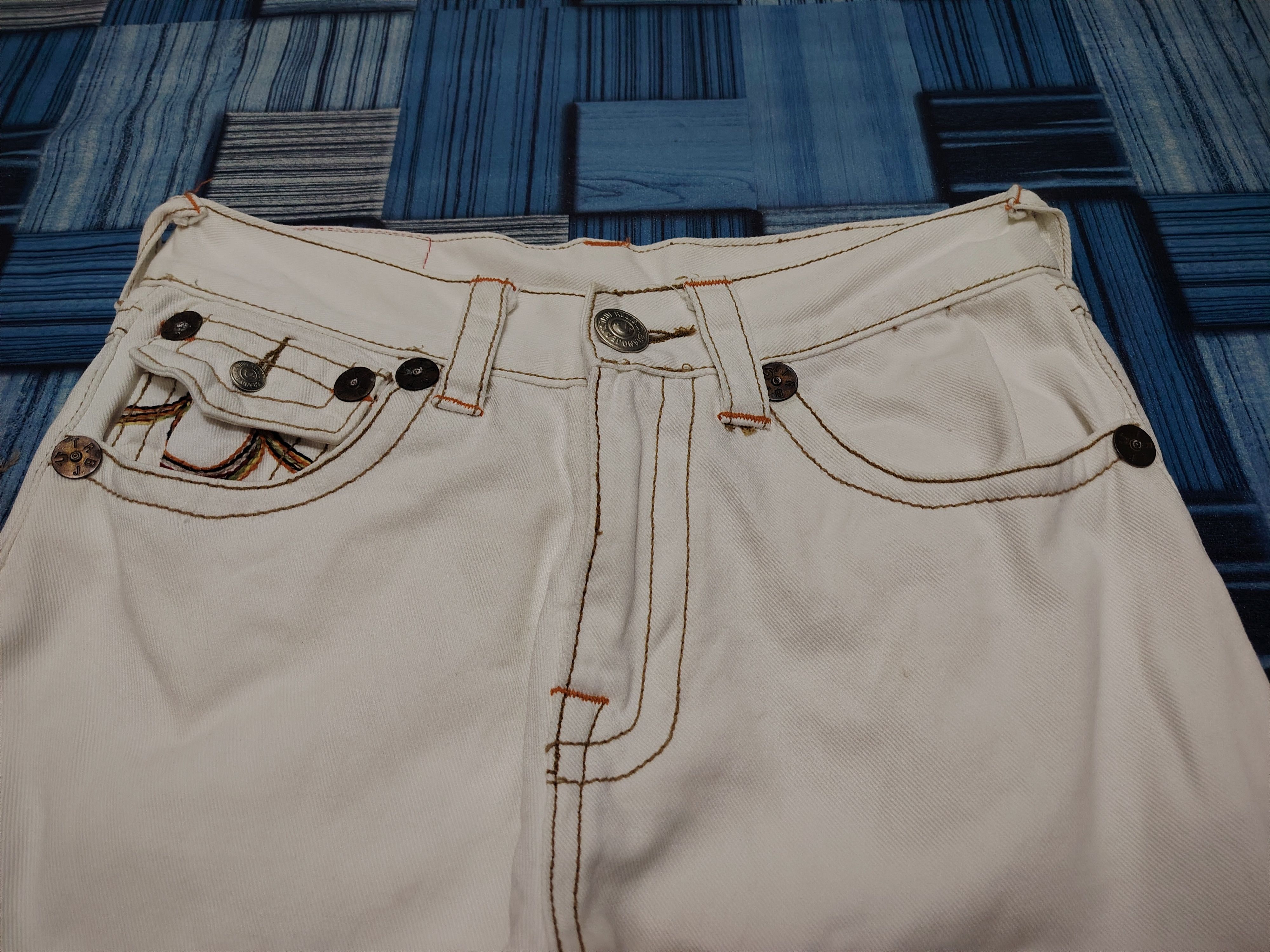 True Religion × Vintage 💥Insane💥 Damage True Religion Jeans Size US 29 - 7 Thumbnail