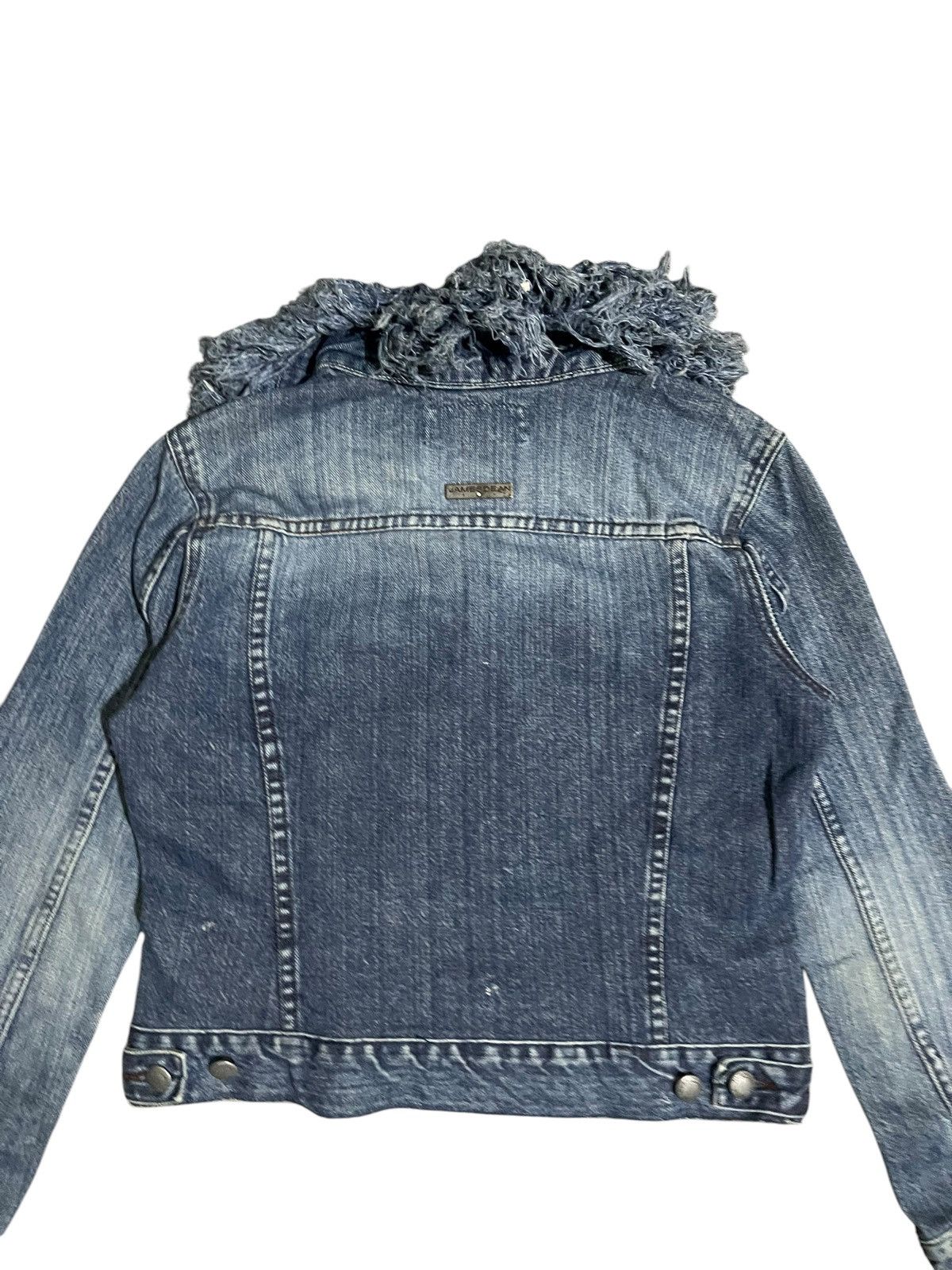 If Six Was Nine Y2K James Dean Fur Denim Jacket Size US S / EU 44-46 / 1 - 7 Thumbnail