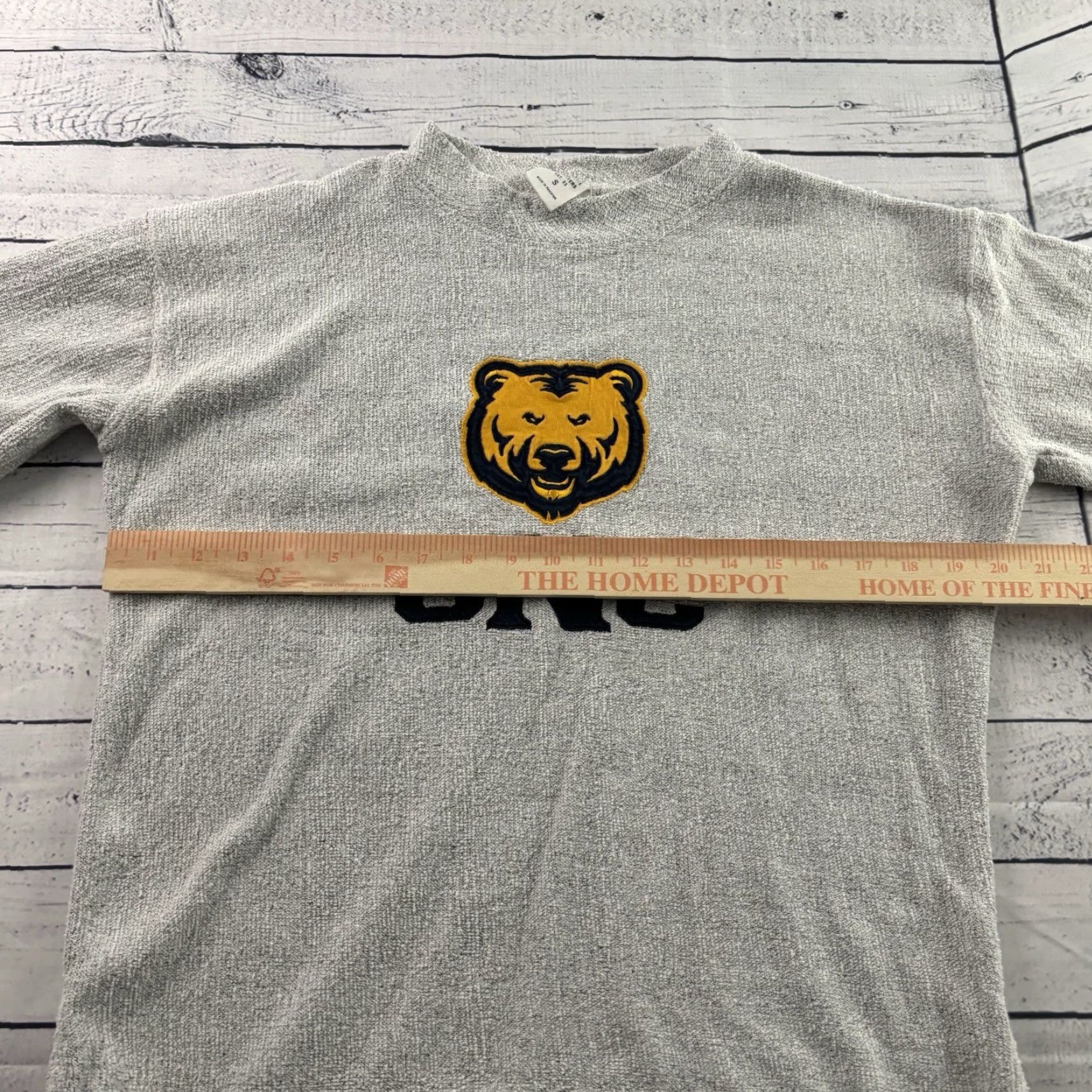 Vintage League UNC Bears Terry Pullover Crewneck Sweatshirt Mens Small Gray Shirt Pullover University Bear Mens Sweatshirt Size US S / EU 44-46 / 1 - 5 Thumbnail