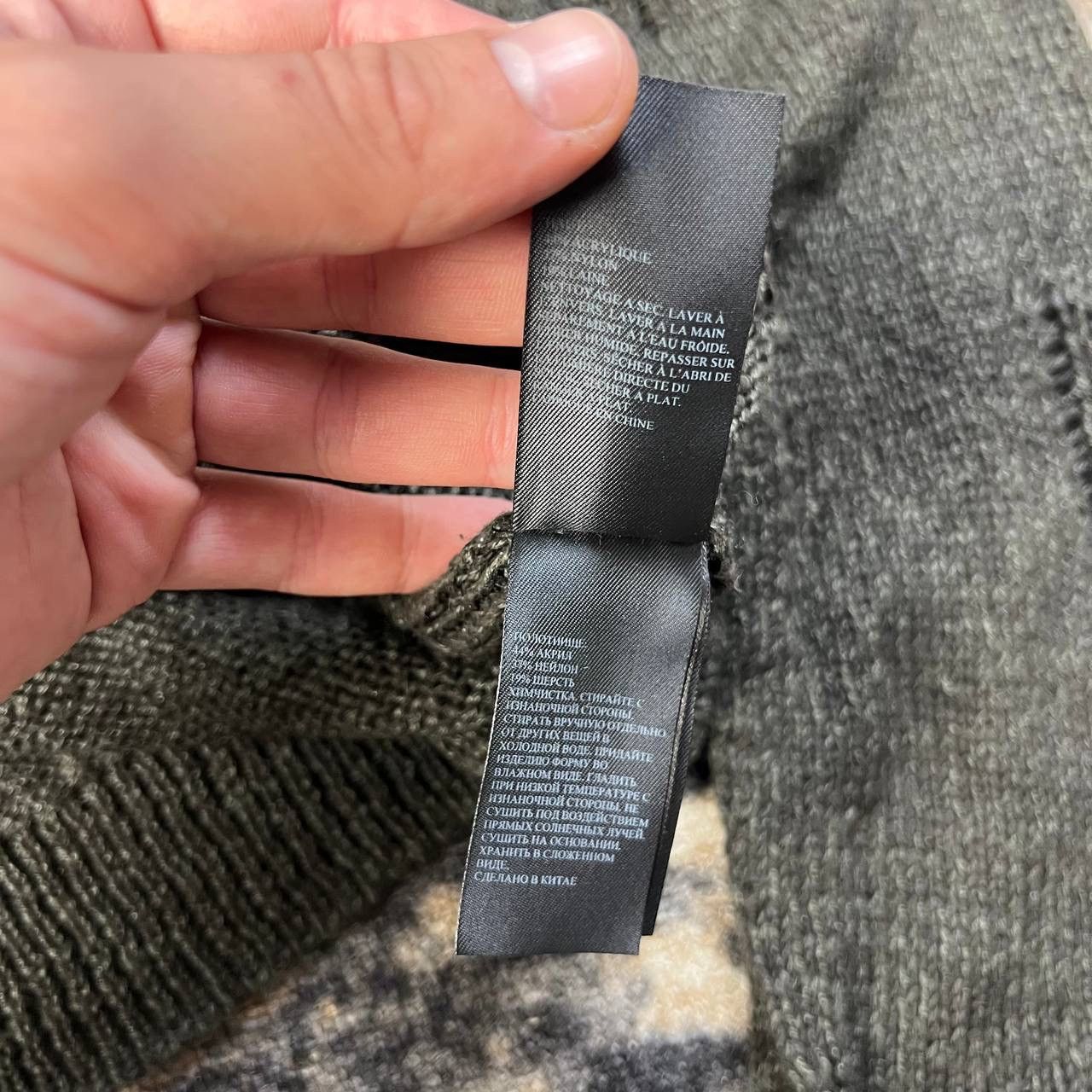 Allsaints Allsaints Vintage Distressed Style Zip Up Knit Sweater Size US XL / EU 56 / 4 - 8 Thumbnail