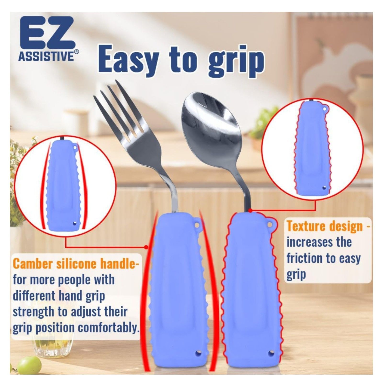 Other Adapted Utensils For Patients With Tremors And Parkinson's D Size ONE SIZE - 9 Thumbnail