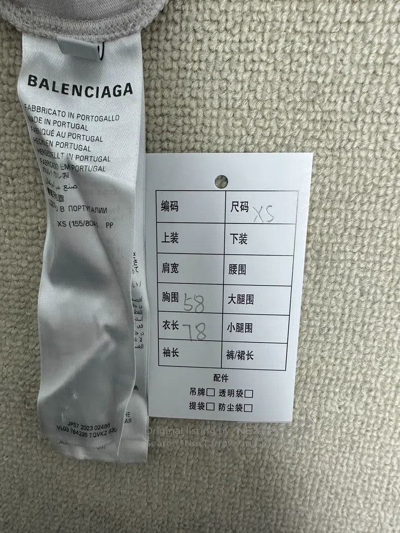 Balenciaga Balenciaga Letter Printed Short Sleeve Crewneck Top Size US XS / EU 42 / 0 - 5 Thumbnail