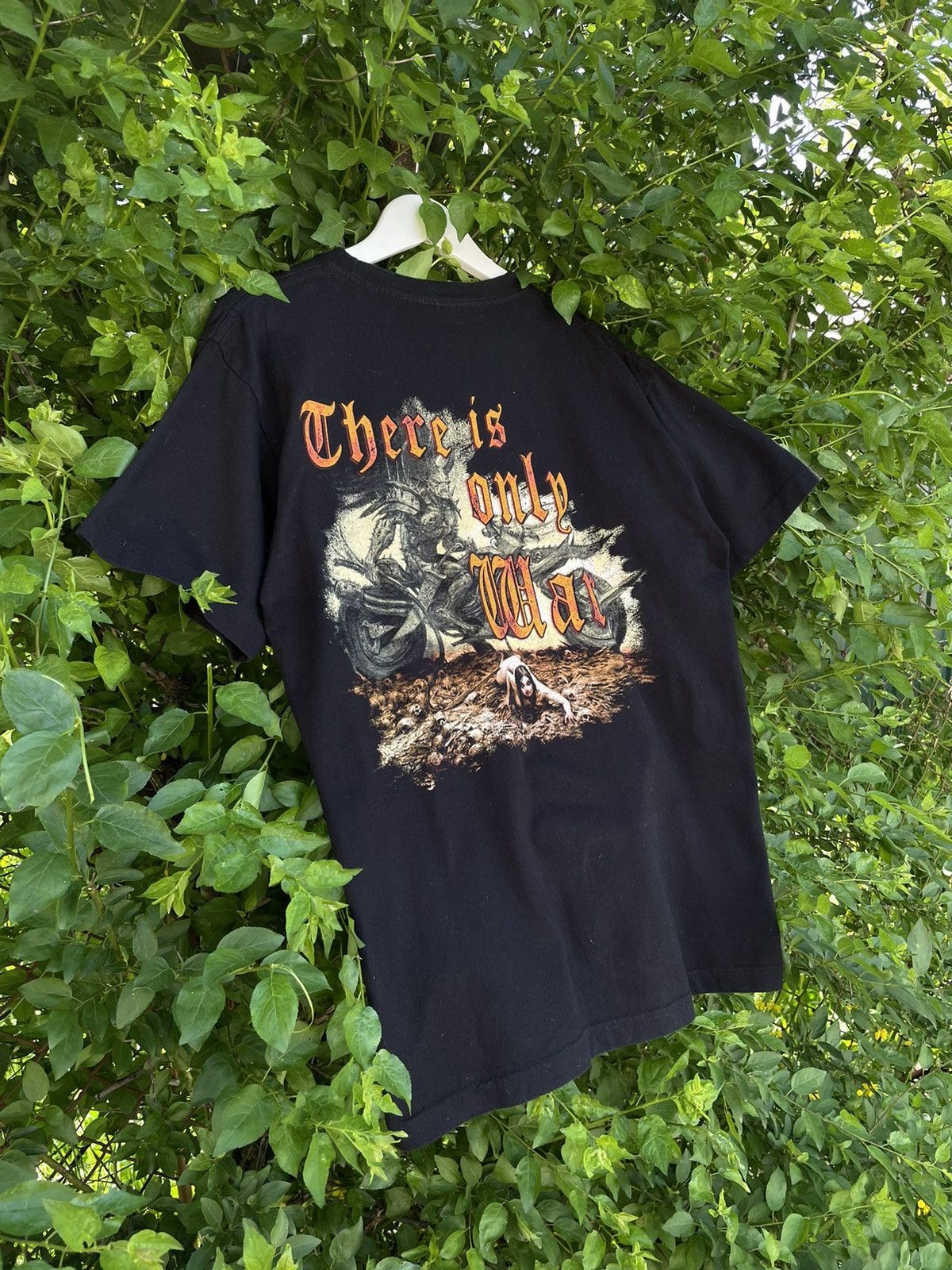Pre-owned Band Tees X Vintage Deeavchery T Shirt Metal 90's Band Y2k In Black