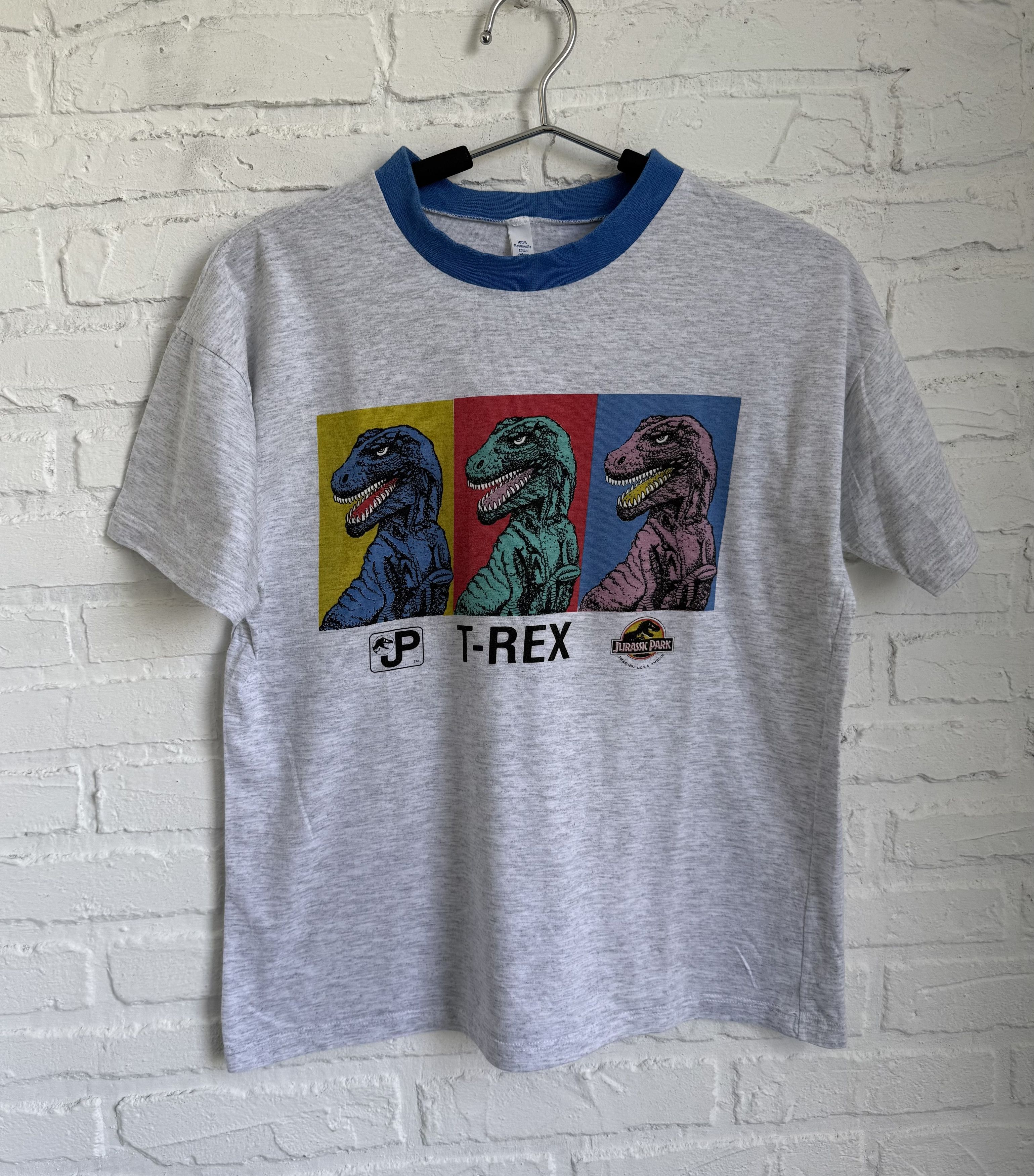 Cartoon Network Vintage 1992 Jurassic Park t-Rex movie t-shirt Size US XS / EU 42 / 0 - 1 Thumbnail