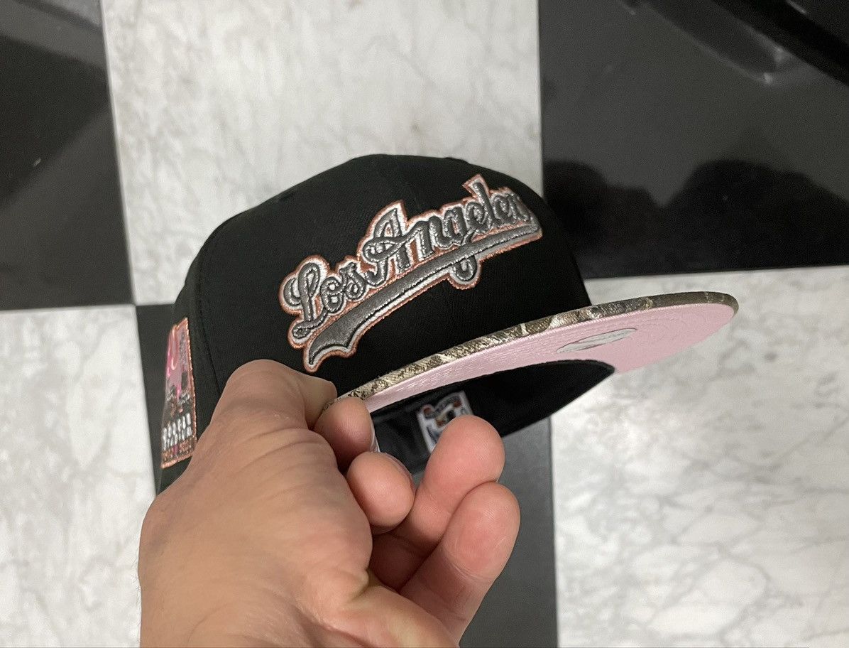 New Era 🔥 Exclusive Dodgers fitted hat with real tree brim 7 3/8 Size ONE SIZE - 1 Thumbnail