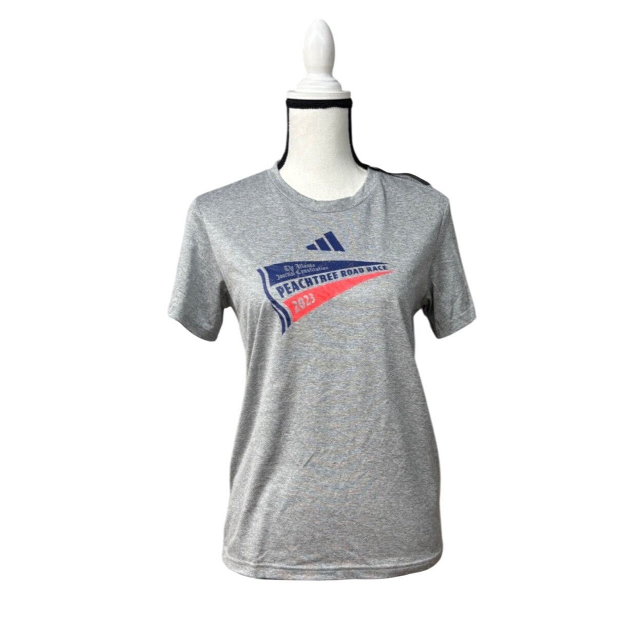 Adidas Adidas Women's Special Event Short Sleeve Pregame Tee, Heath Size S / US 4 / IT 40 - 2 Thumbnail