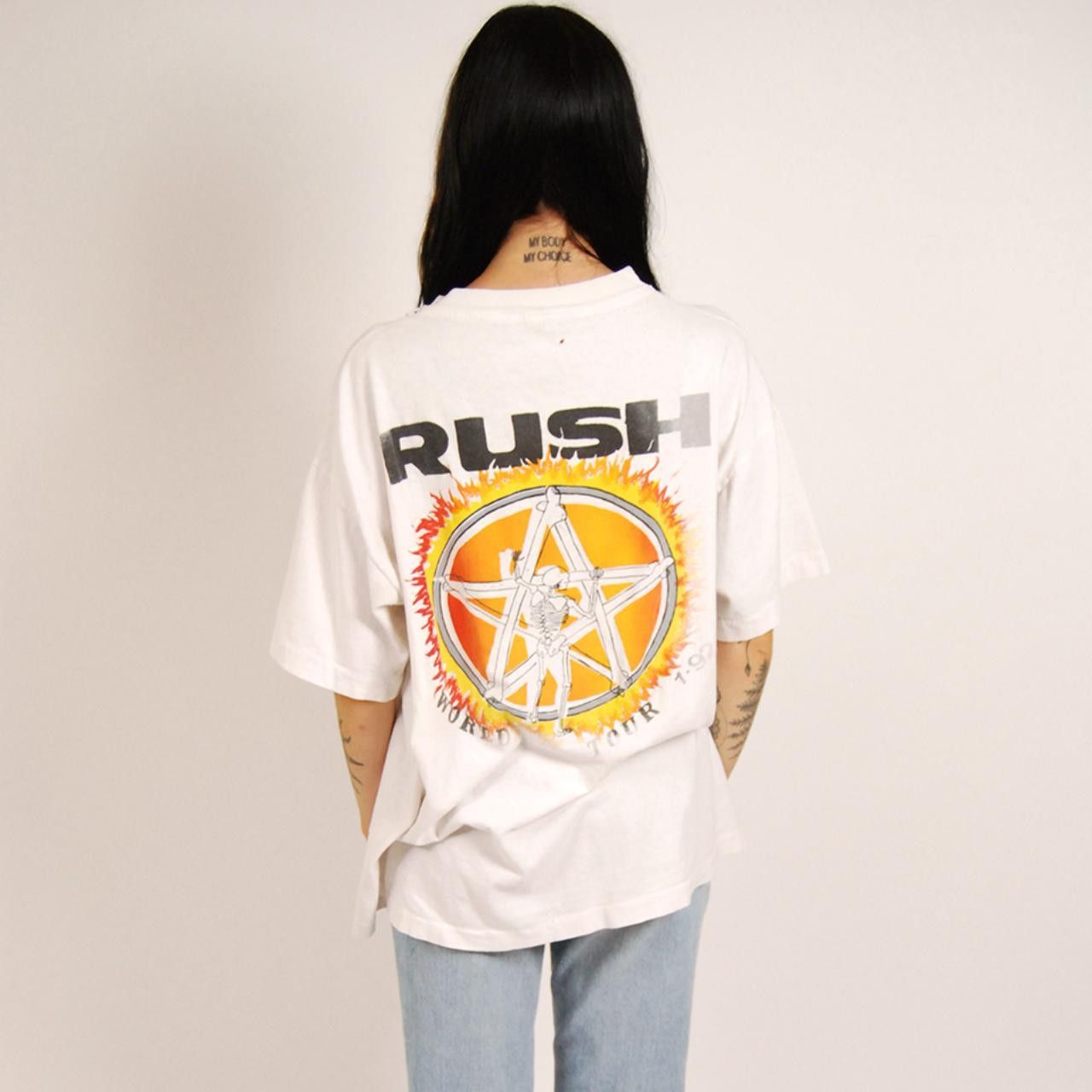 Vintage Vintage Rush T-shirt (XL) vintage 1992 white roll the bones Size US XL / EU 56 / 4 - 3 Thumbnail