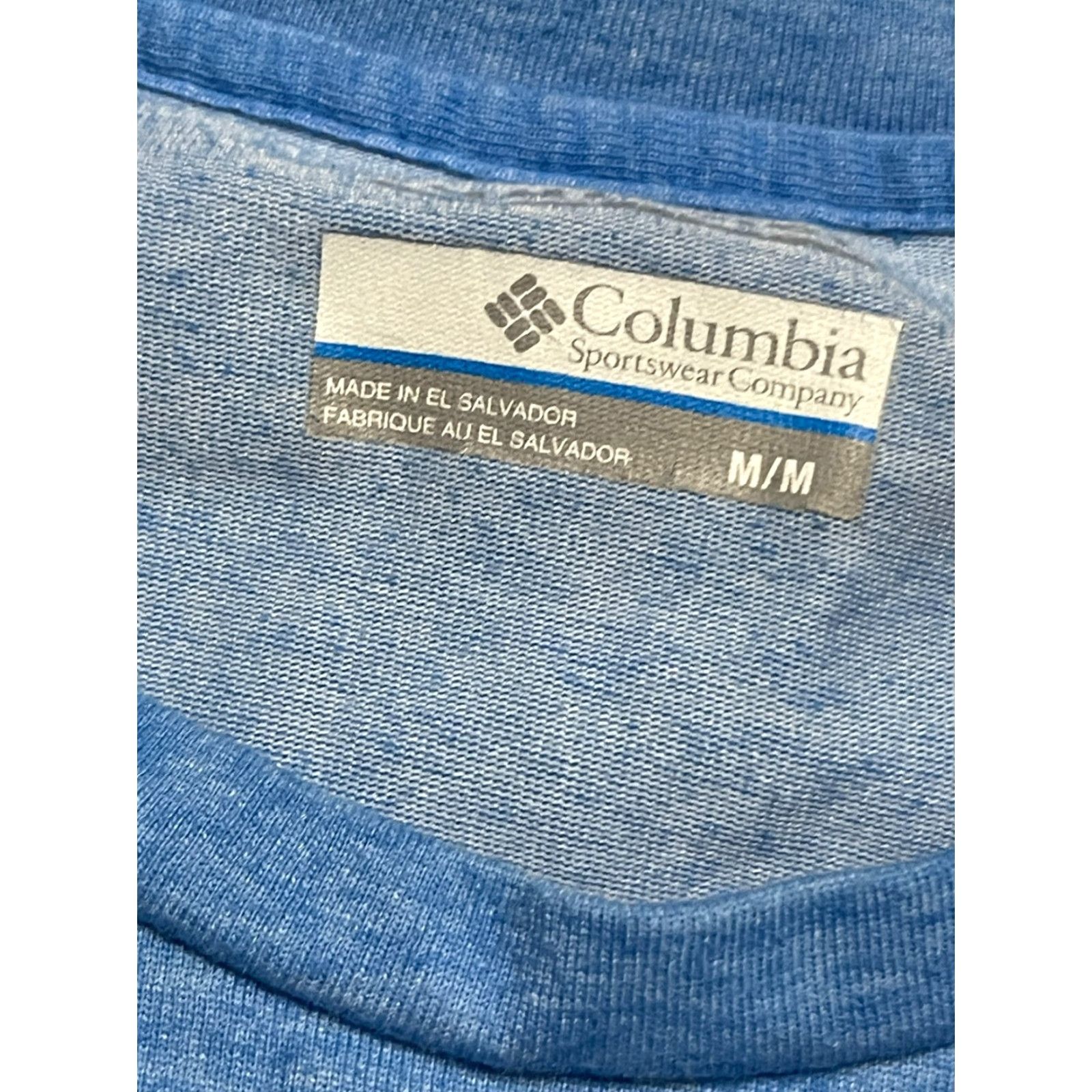 Vintage Columbia Shirt Mens Size M Blue Crew Neck Short Sleeve T-Shirt Size US M / EU 48-50 / 2 - 5 Thumbnail