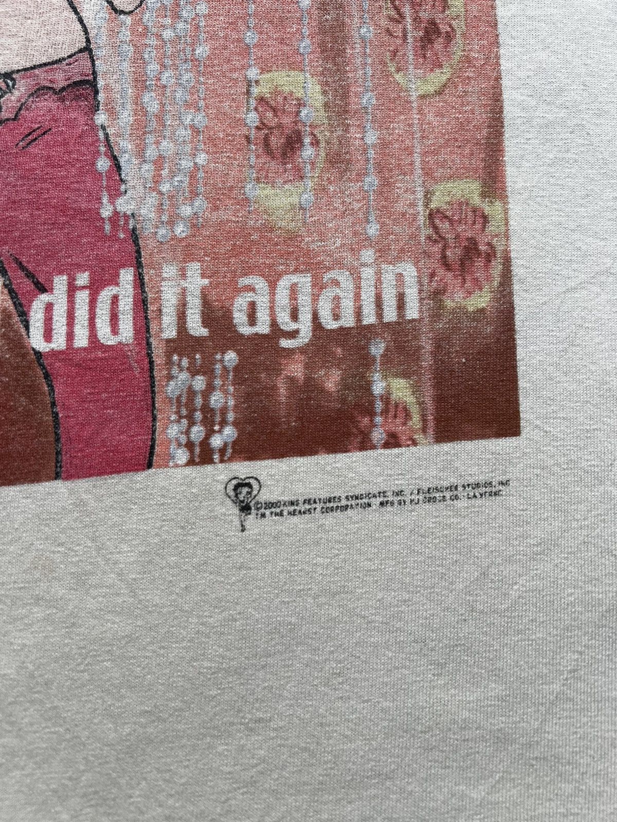 Vintage 2000 Betty Boop I Did It Again Britney Spears Tee Shirt Size US M / EU 48-50 / 2 - 6 Thumbnail