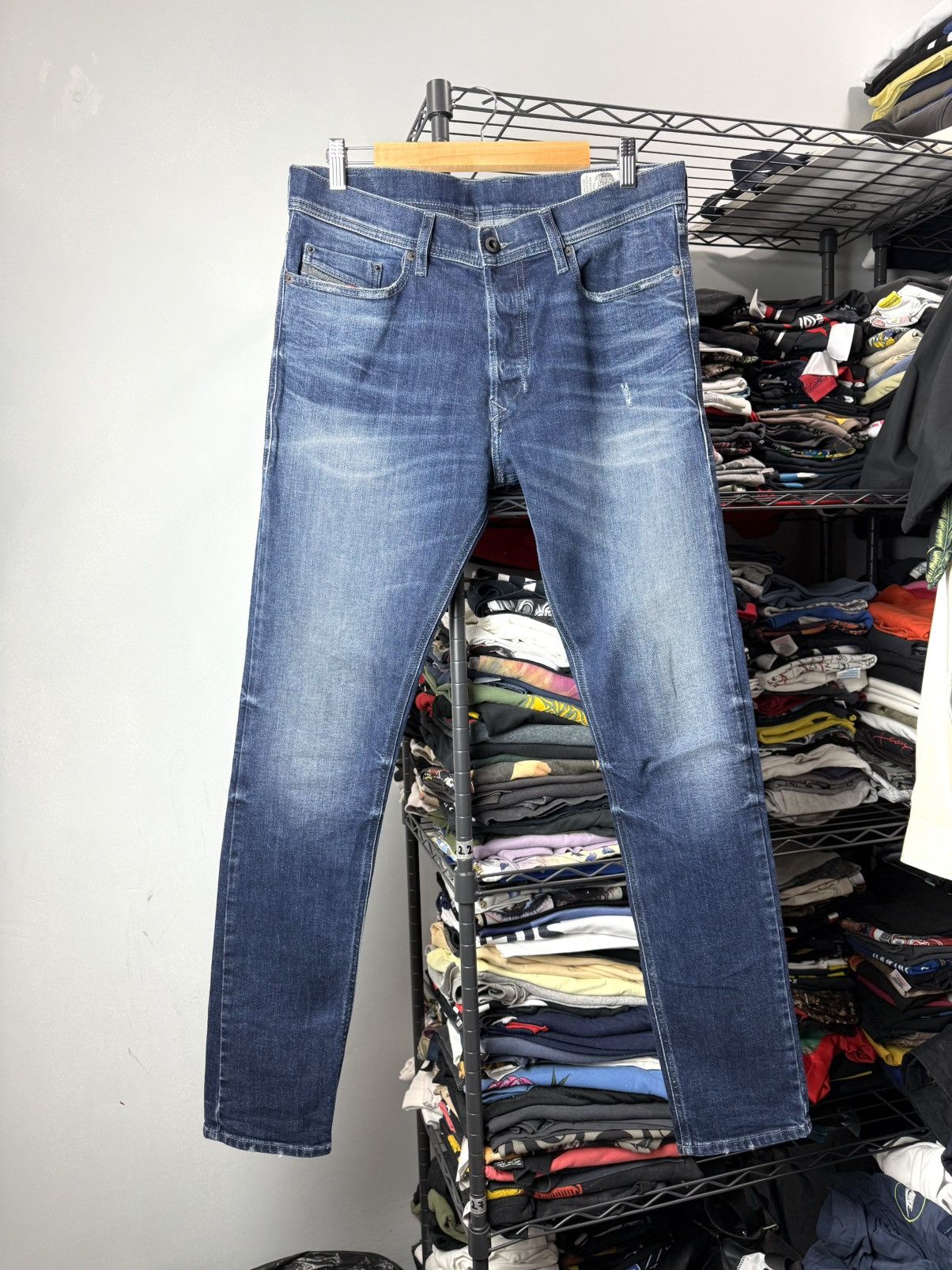 Diesel Vintage Diesel Tepphar Denim Pants Jeans Black Gold Size US 31 - 1 Thumbnail