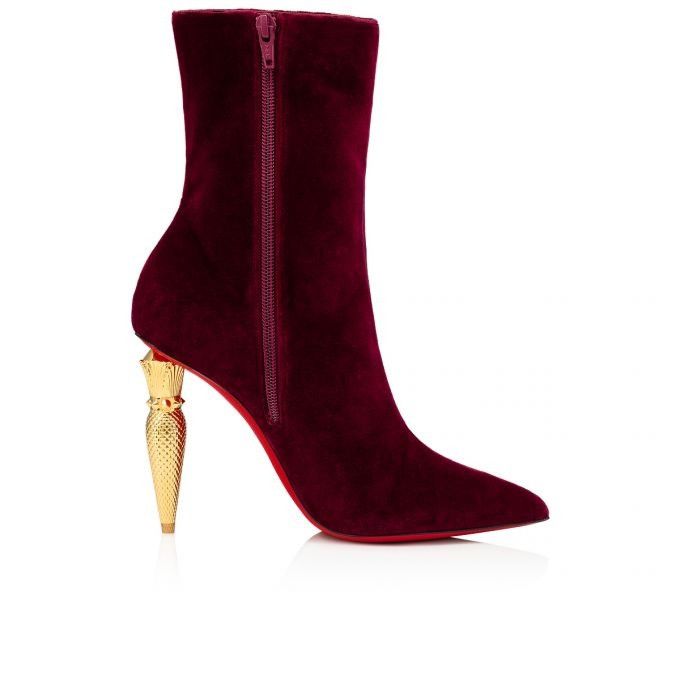 Christian Louboutin o1s1wg110924 Lipbooty 100 Boots in Black Size US 8 / IT 38 - 4 Thumbnail