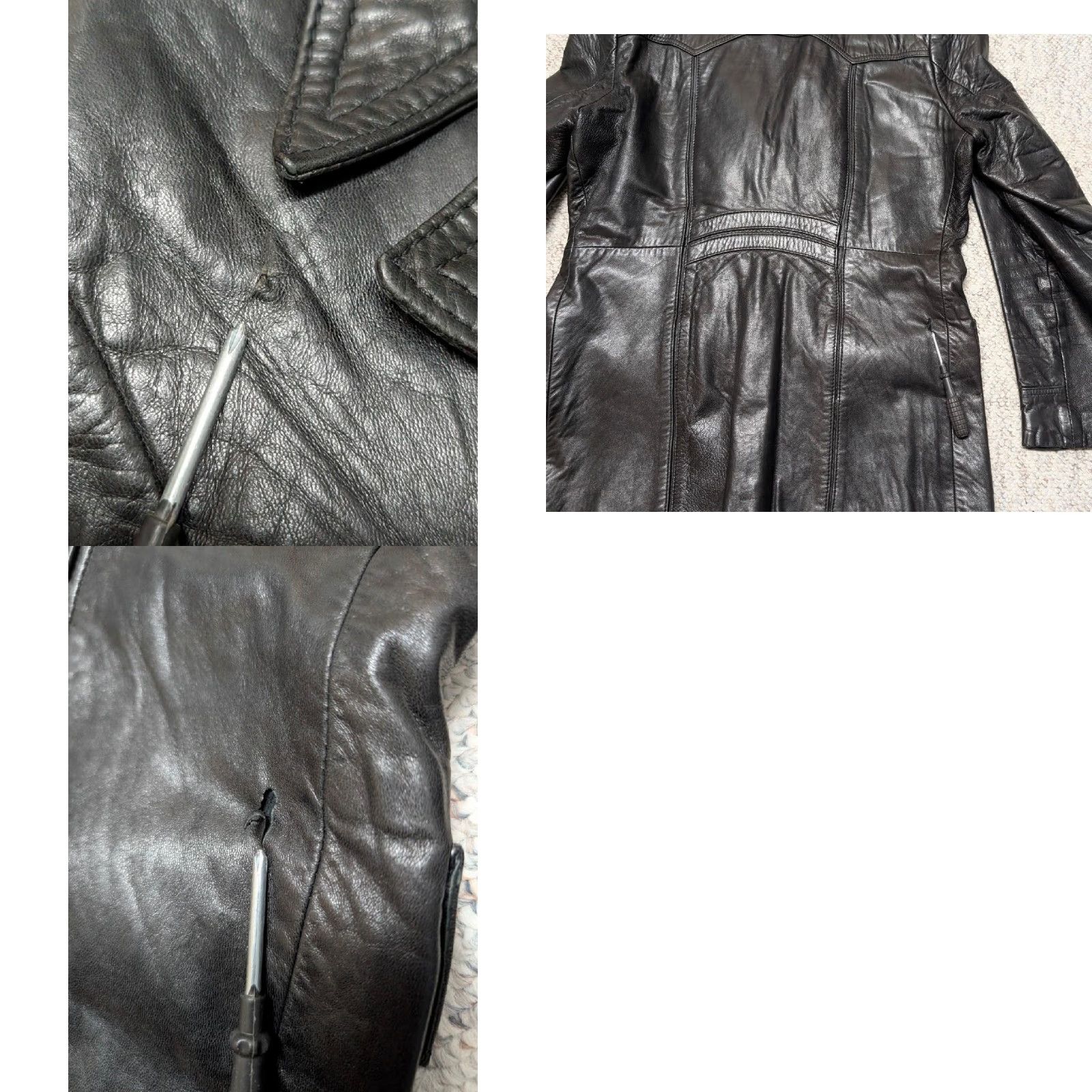 Vintage VINTAGE WESTERN LAMBSKIN Leather Coat S Men 36-38 Black Berman's Coat Cowboy 1970s Size US S / EU 44-46 / 1 - 9 Thumbnail