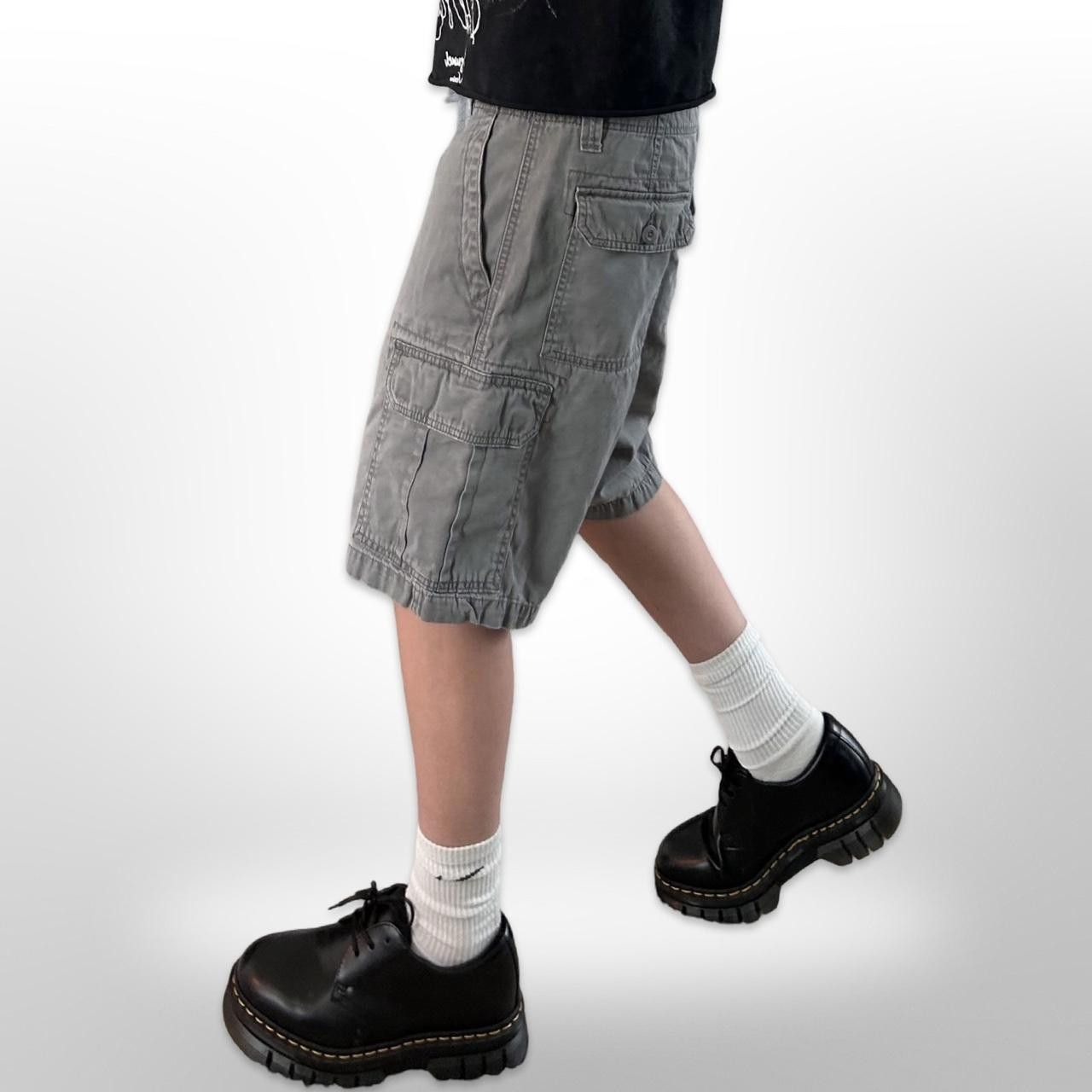U.S. Polo Assn. × Vintage Vintage Grey Retro Baggy Cargo Shorts Size US 36 / EU 52 - 4 Thumbnail