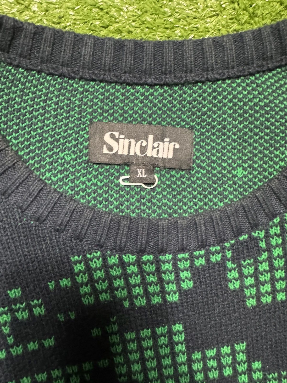 Sinclair Global Sinclair Global Intarsia Knit Sweater Size US XL / EU 56 / 4 - 4 Thumbnail