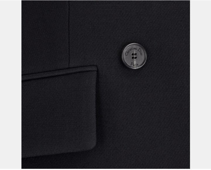 Dior o1w1db10425 221V06A Fitted Jacket in Black Size XS / US 0-2 / IT 36-38 - 3 Thumbnail