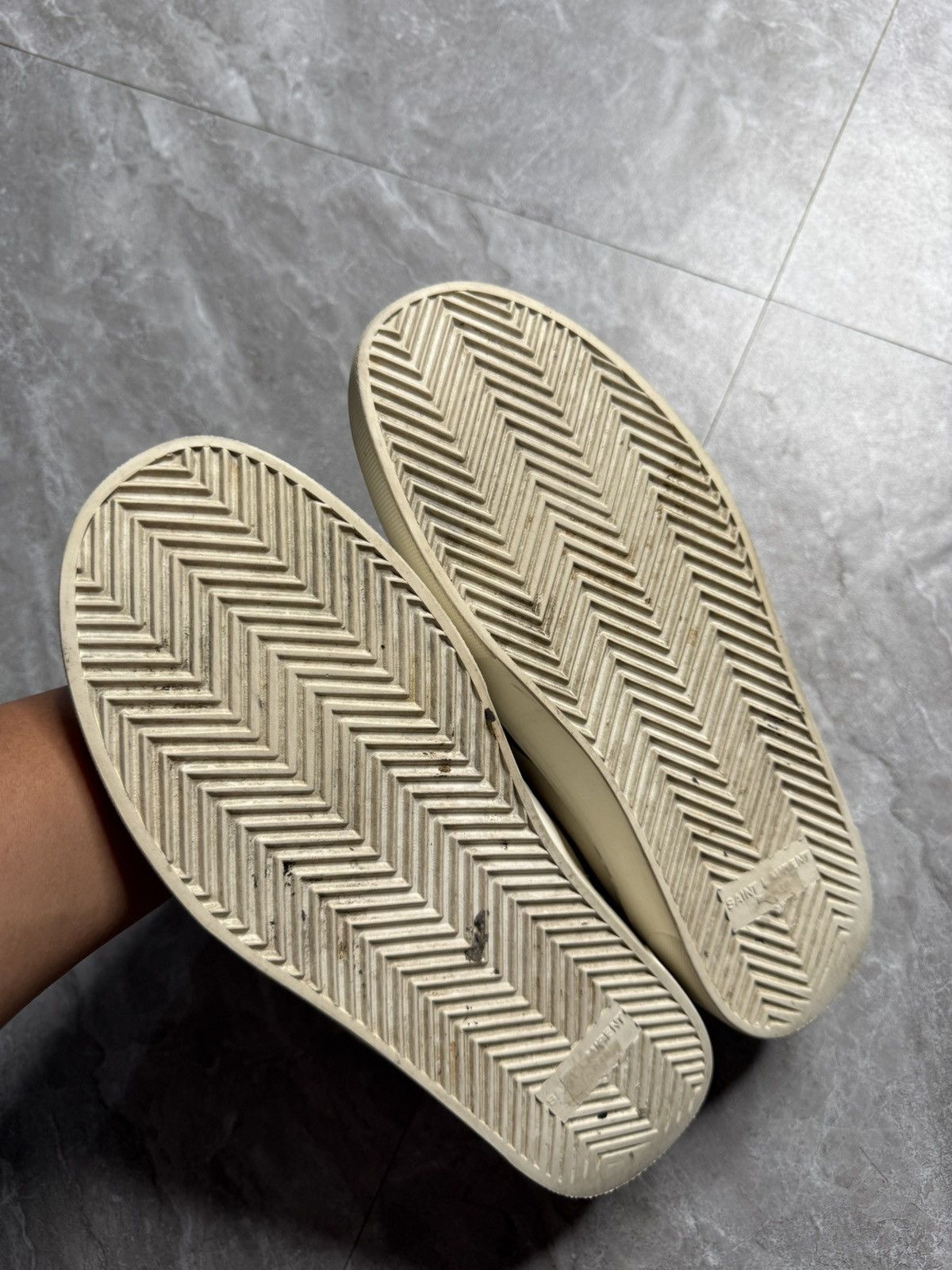 Saint Laurent Paris Saint Laurent Paris Baby Cat Venice Zebra Sneakers Size US 6 / EU 39 - 4 Thumbnail