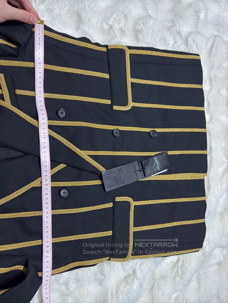 Saint Laurent Paris Saint Laurent Paris Black and Gold Embroidered Jacket Size US M / EU 48-50 / 2 - 7 Thumbnail