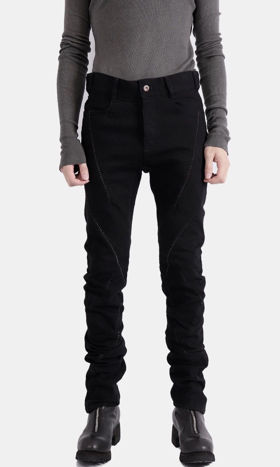 D.Hygen Stretch denim overlock twisted curve pants Size US 31 - 1 Thumbnail