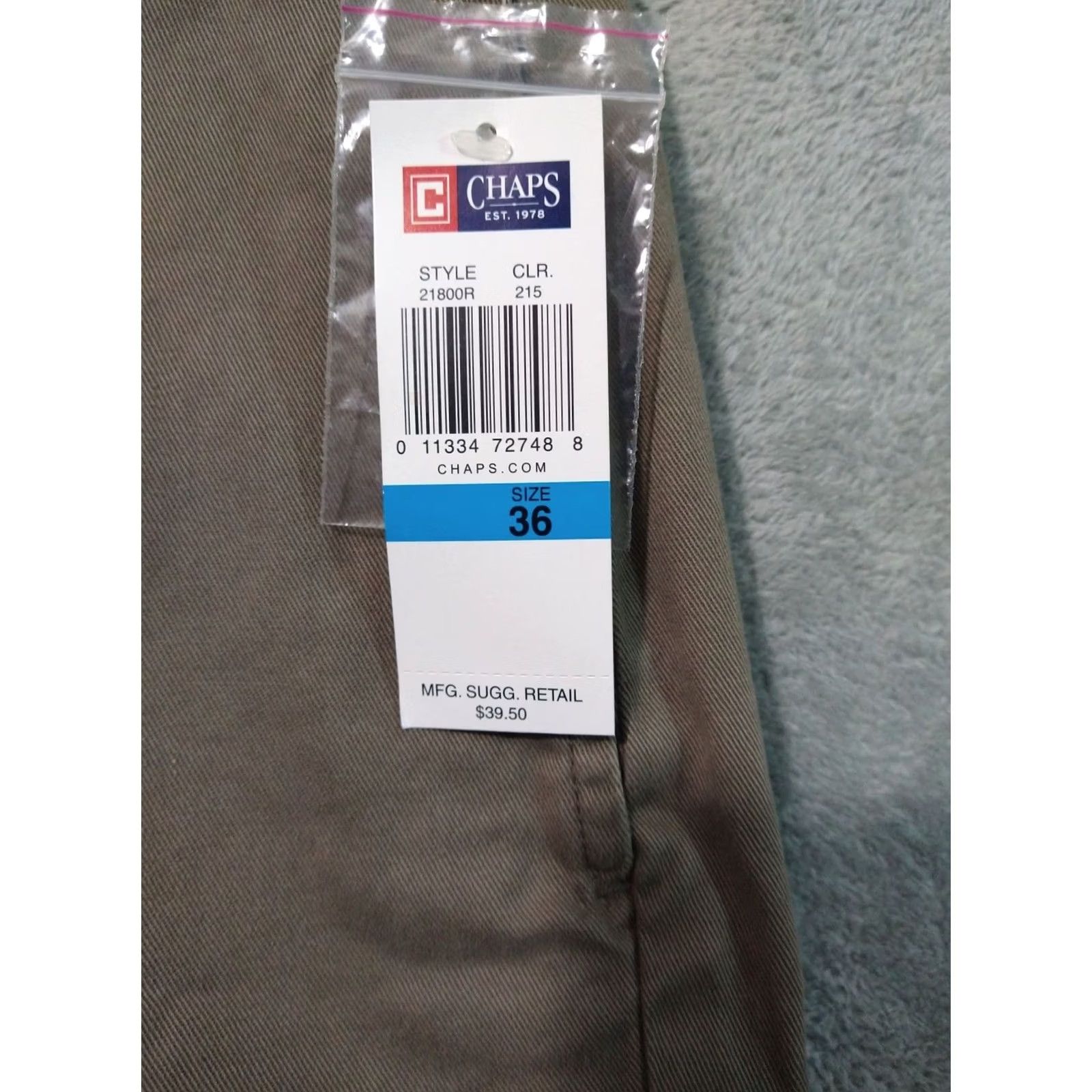 Chaps Chaps Shorts Mens 36 Beige Chino Bermuda Flat Front High Rise Cotton Size US 36 / EU 52 - 3 Thumbnail