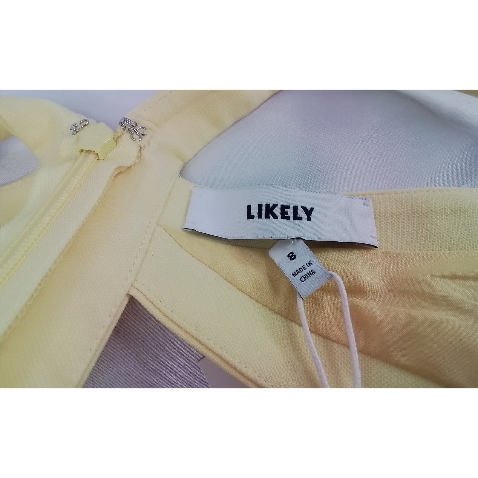 LIKELY Likely Arcadia Dress Women's 8 NWT Yellow Size M / US 6-8 / IT 42-44 - 5 Thumbnail