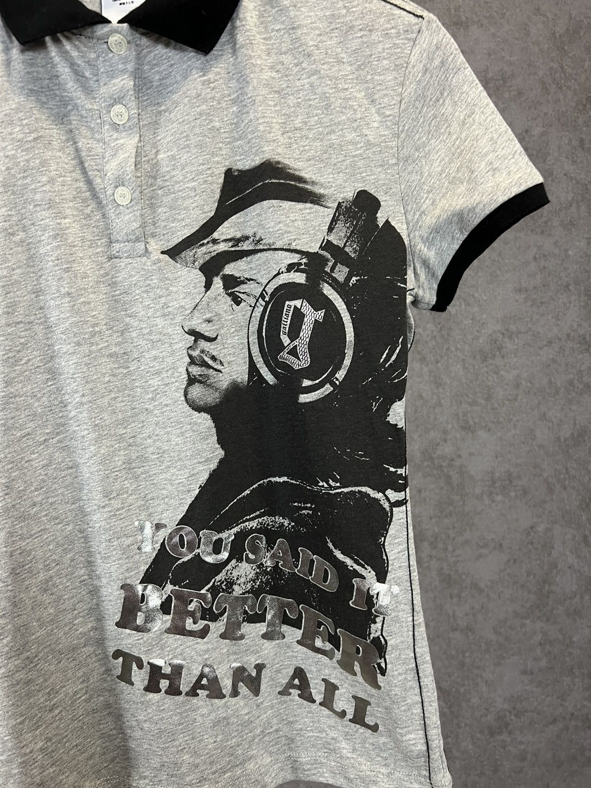 Designer × John Galliano John Galliano designer polo tee Size S / US 4 / IT 40 - 2 Thumbnail