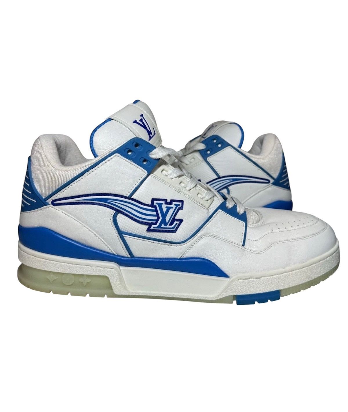 Louis Vuitton Size 10 - Louis Vuitton LV Trainer Azur Blue Virgil Abloh Size US 10 / EU 43 - 1 Thumbnail
