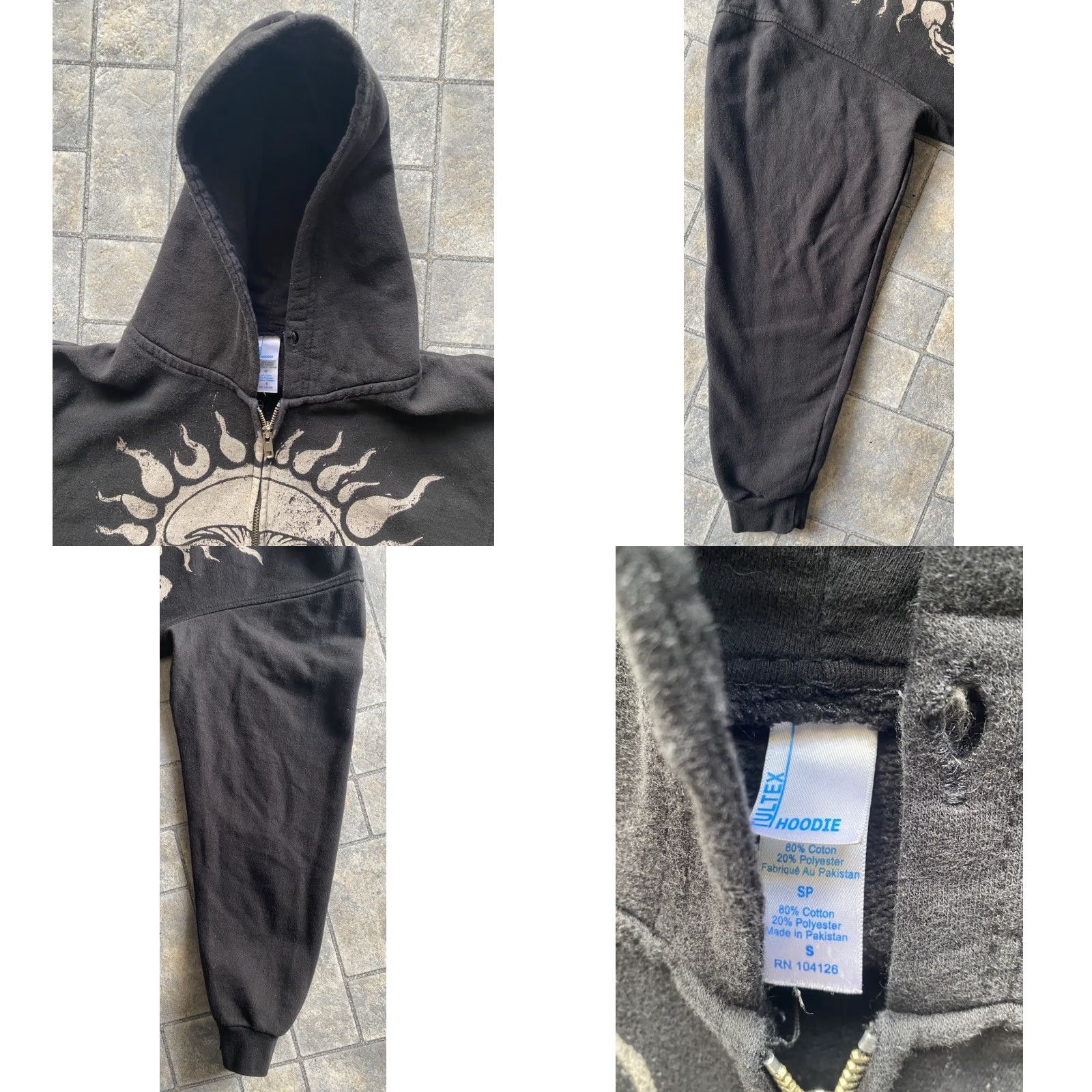Tultex VINTAGE Sublime Tultex Hoodie WOMENS SMALL 2012 Rare Crying Sun Face Waves Black Long Sleeve Small Women Hoodie 40 OZ To Freedom Size S / US 4 / IT 40 - 8 Thumbnail
