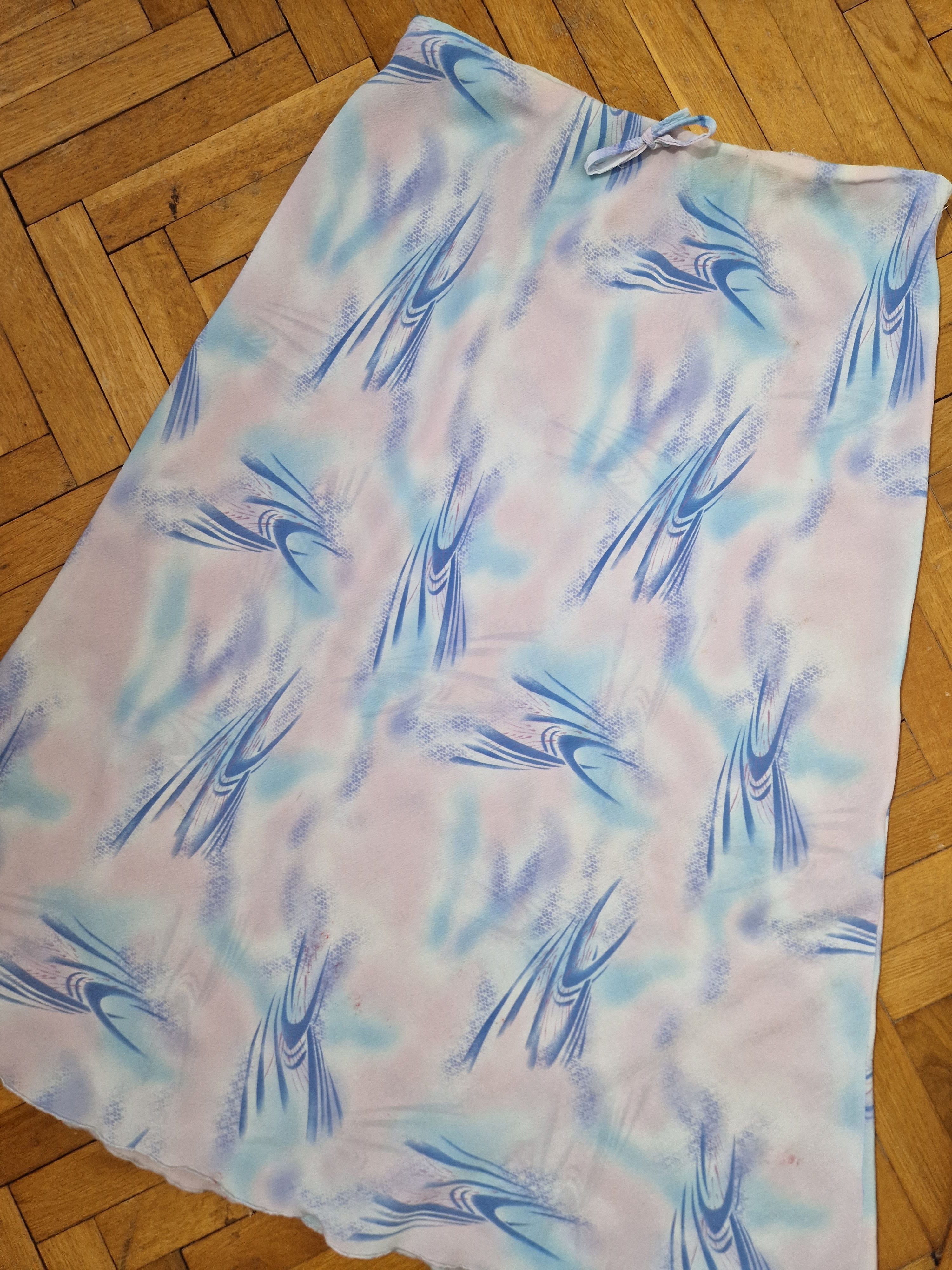 Japanese Brand × Vintage vintage mesh transparent abstract skirt Size 32" / US 10 / IT 46 - 5 Thumbnail