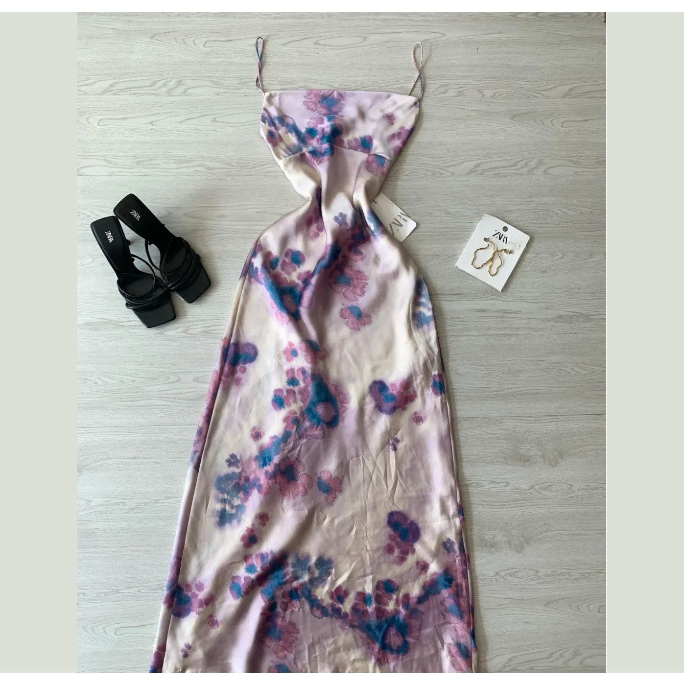Zara ZARA BLOGGER FAVE!!! Flowy Long Dress NWT Size L / US 10 / IT 46 - 22 Thumbnail