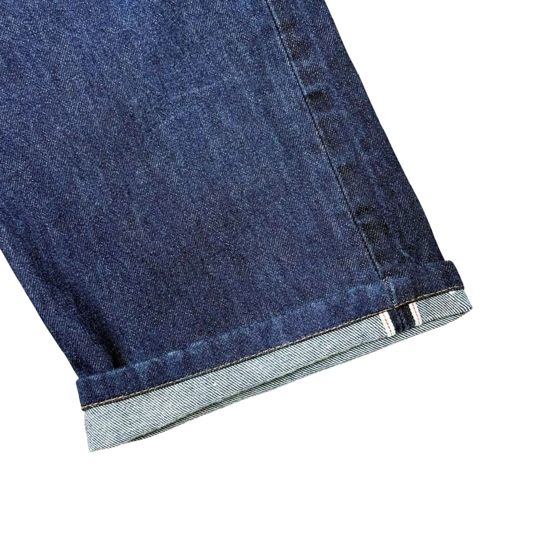 Gustin VINTAGE Gustin Jeans USA Straight 36 x 28 Men's Blue Denim 5-Pocket Cotton Regular Button 1990s Size US 36 / EU 52 - 3 Thumbnail