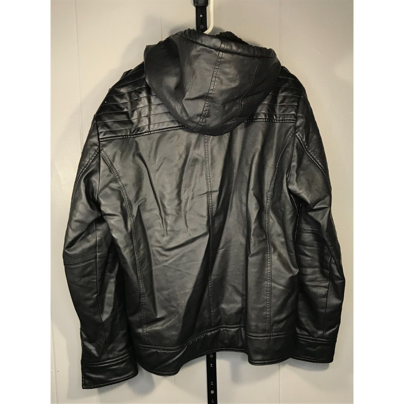 Affliction Afflication Black Premium Limited Edition Hood Faux Leather Size US M / EU 48-50 / 2 - 2 Thumbnail